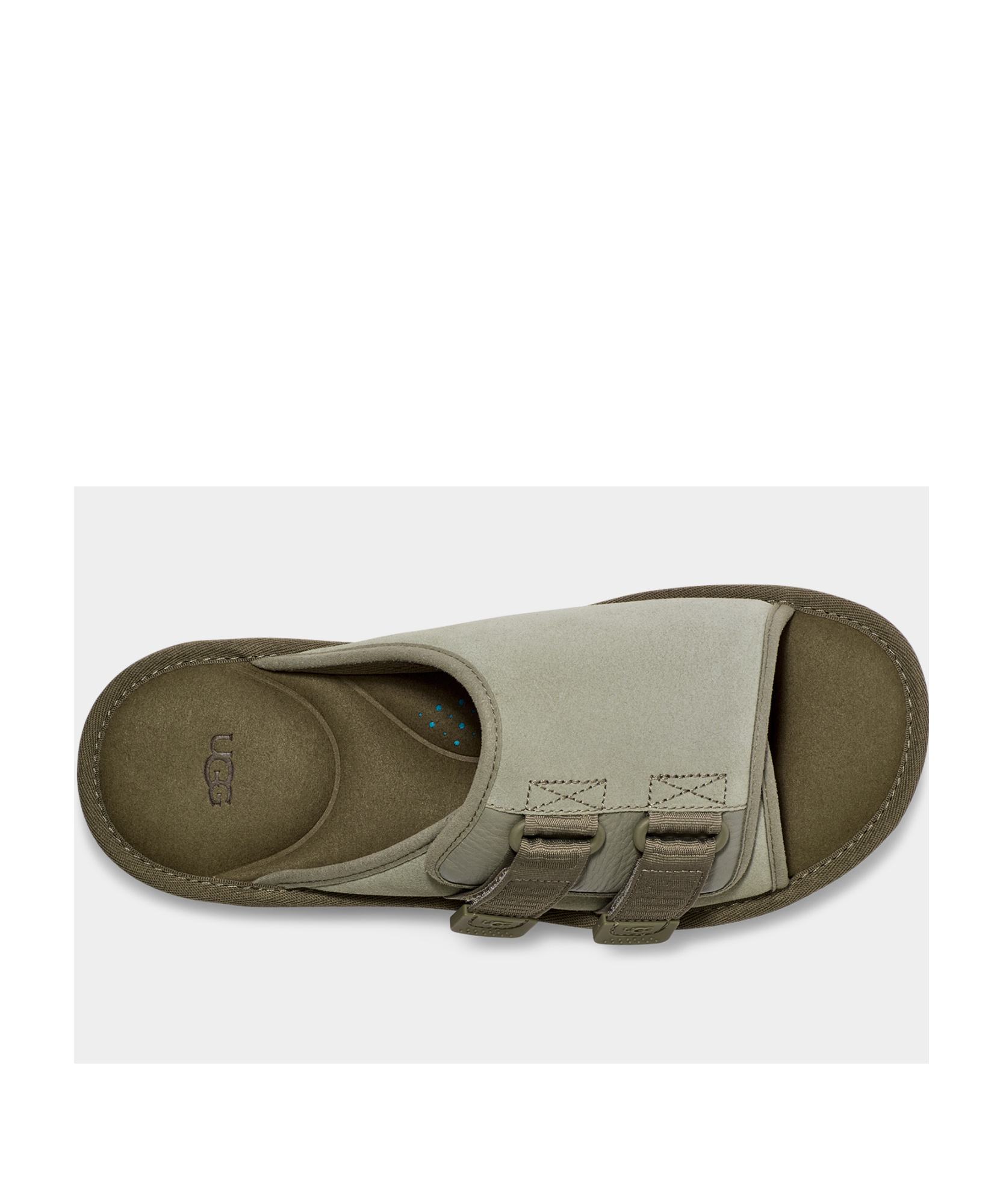 Ugg Goldencoast Strap Slide 'shaded Clover' In Nude