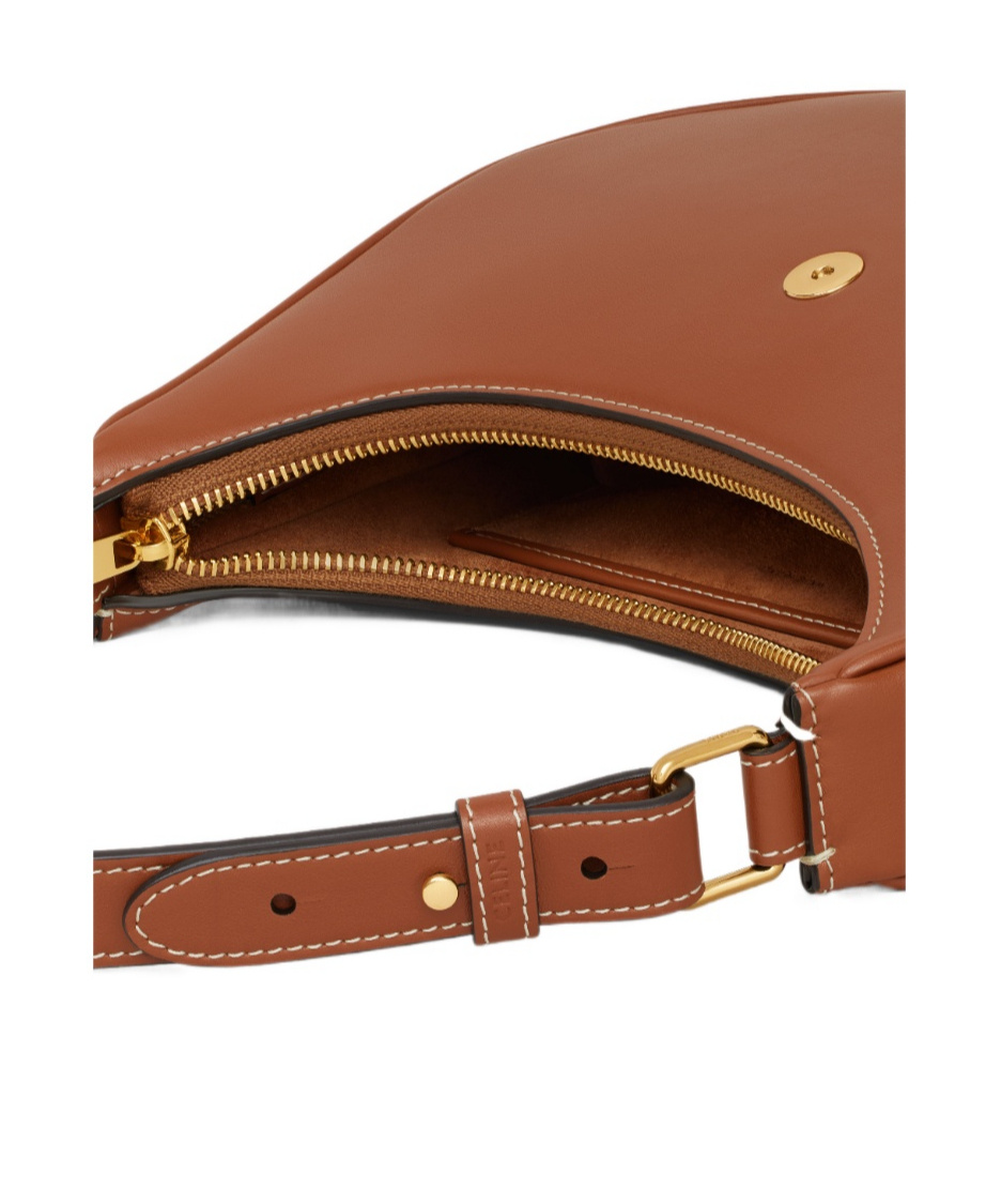Celine Medium Ava Triomphe Shoulder Bag In Brown
