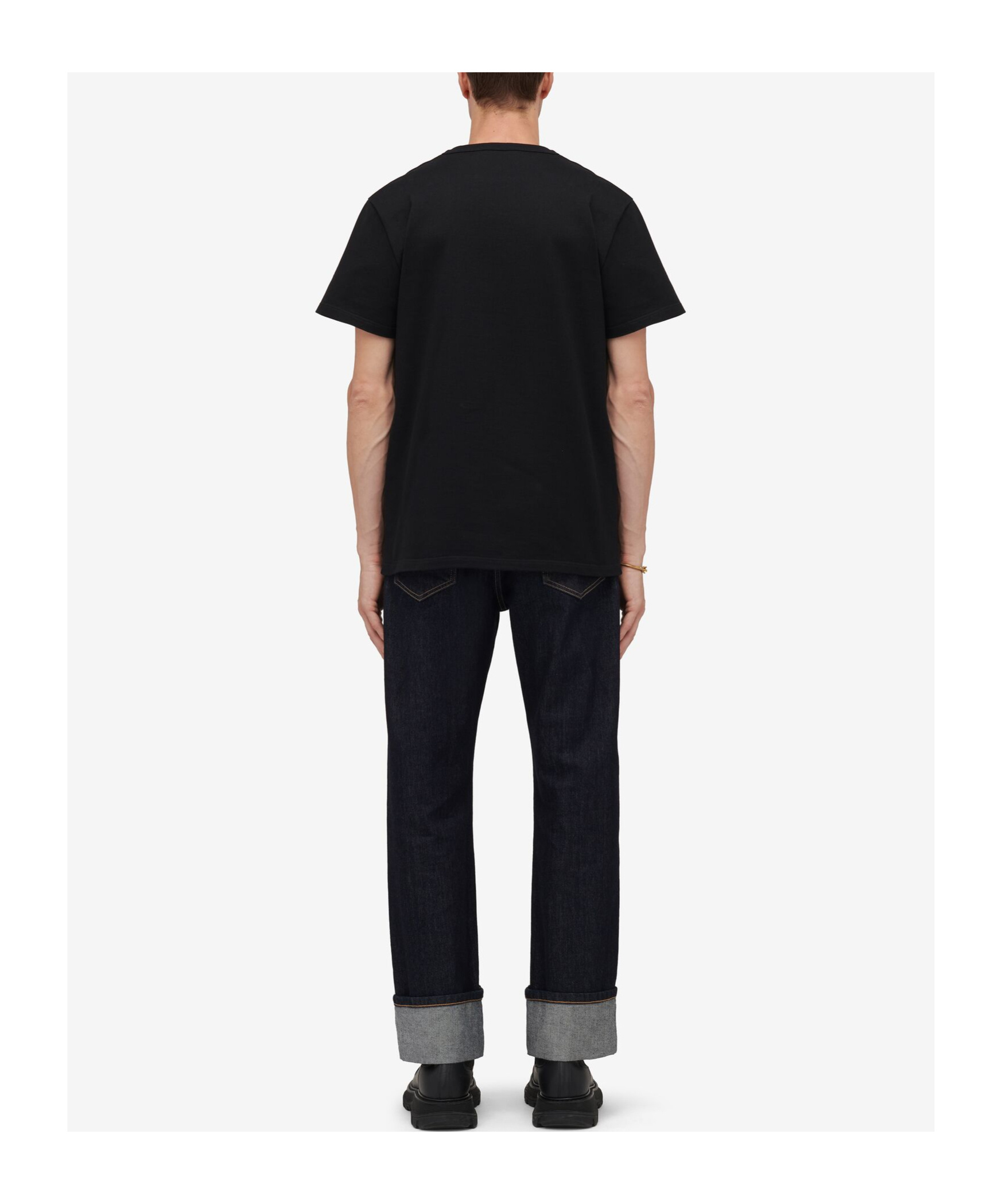 Alexander Mcqueen Skull Embellished Crewneck T-shirt In Black