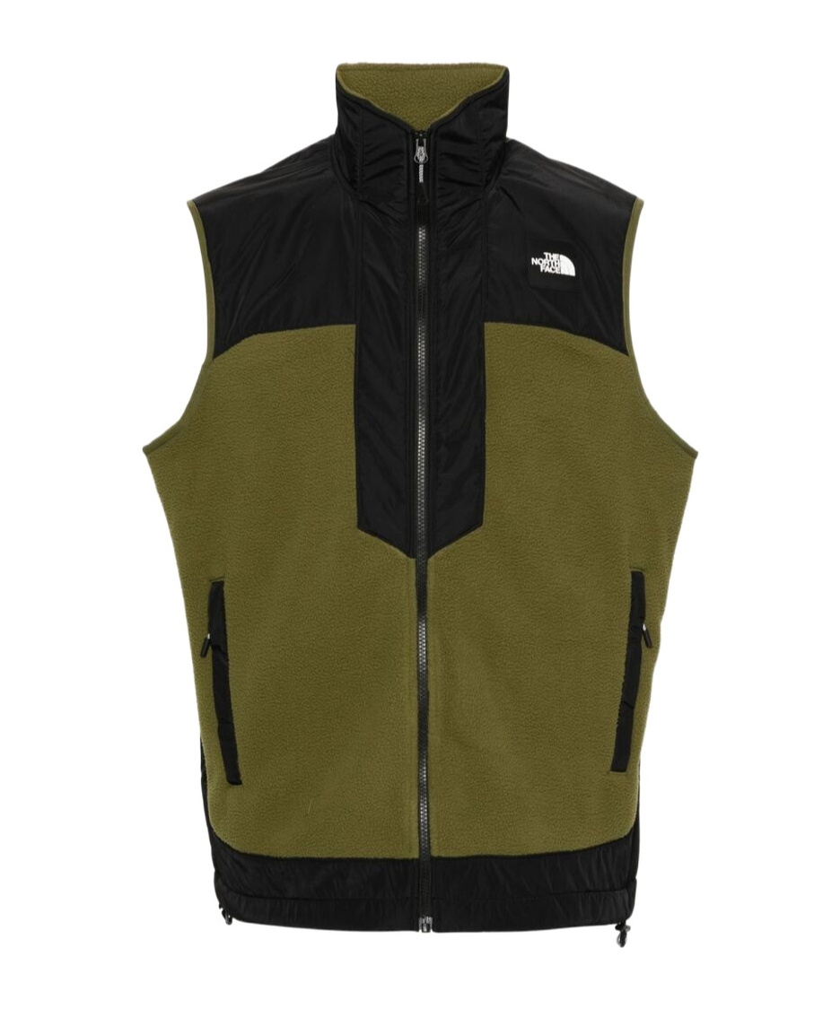 The North Face Zipper Vest In Green