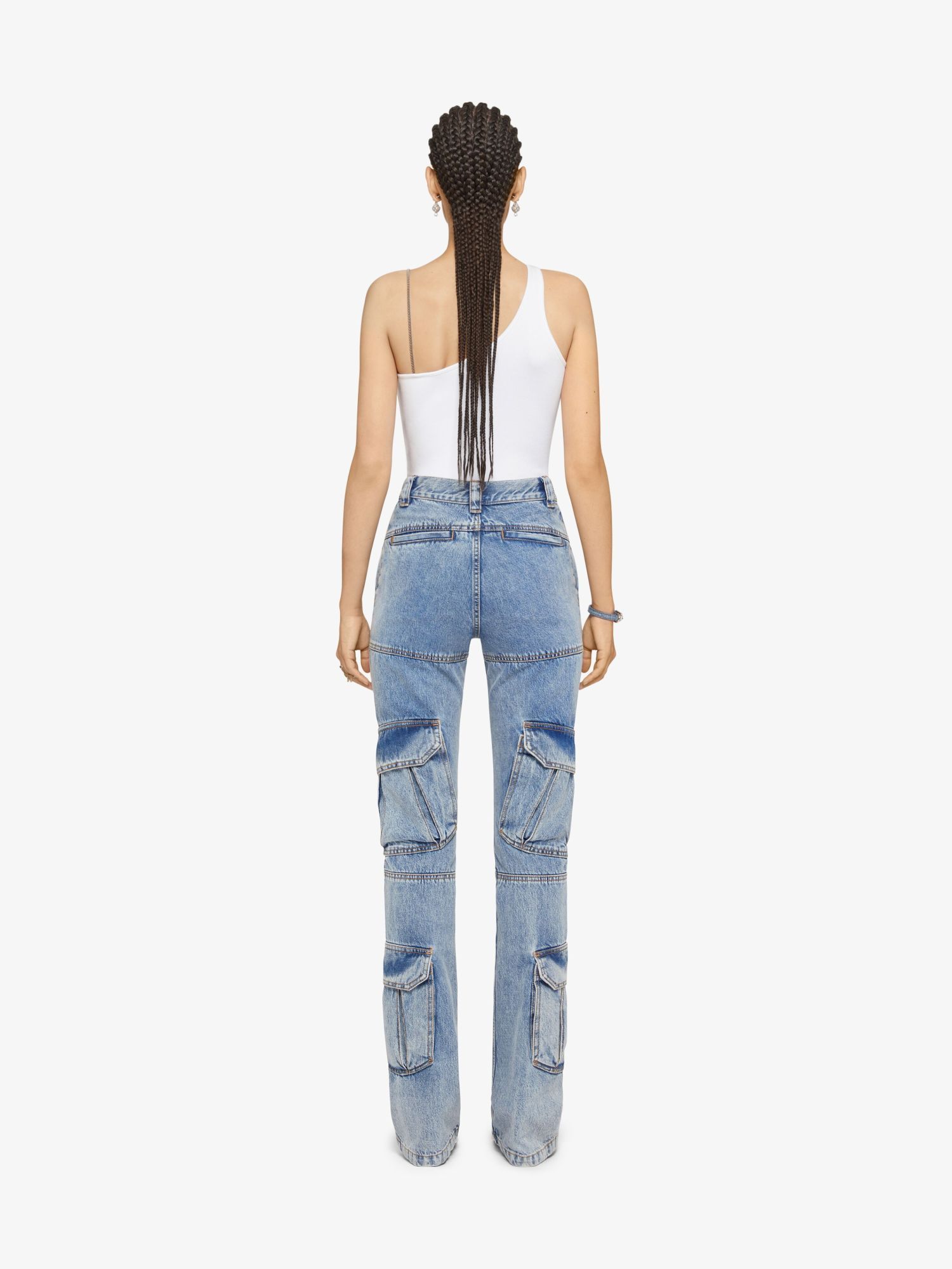 Givenchy 4g-motif Asymmetric Top In White
