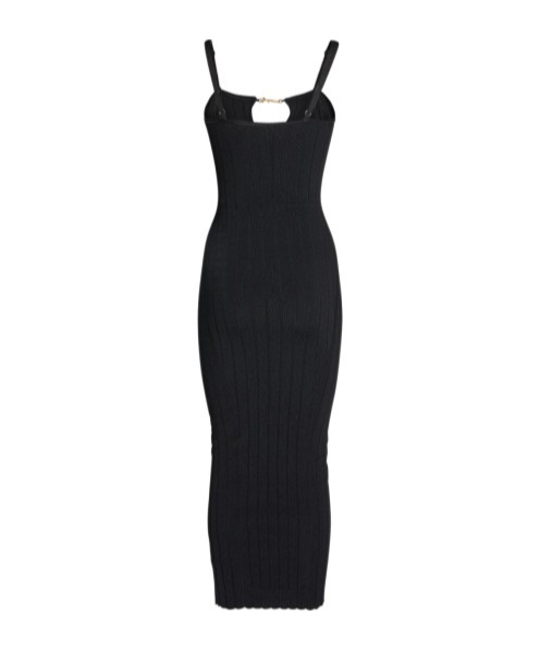 Jacquemus La Robe Sierra Bretelles Knitted Medium-length Dress