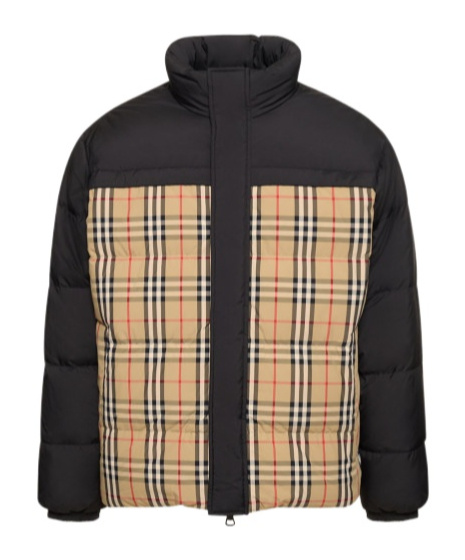 Burberry Plaid Double-sided Down Jacket