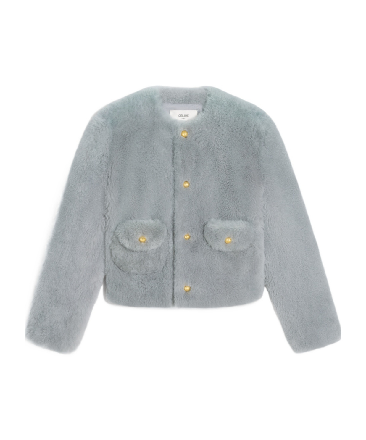 Celine Cashmere Cardigan In Gray
