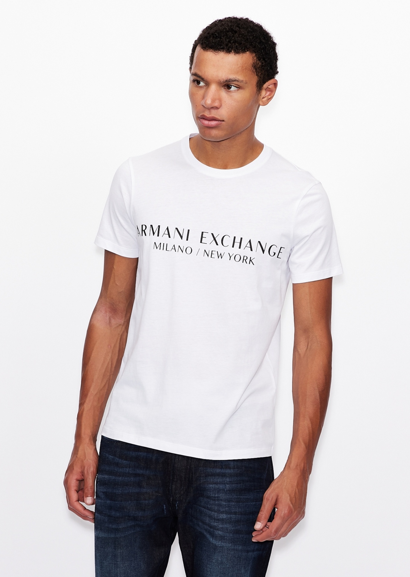 ARMANI EXCHANGE LOGO-PRINT T-SHIRT 