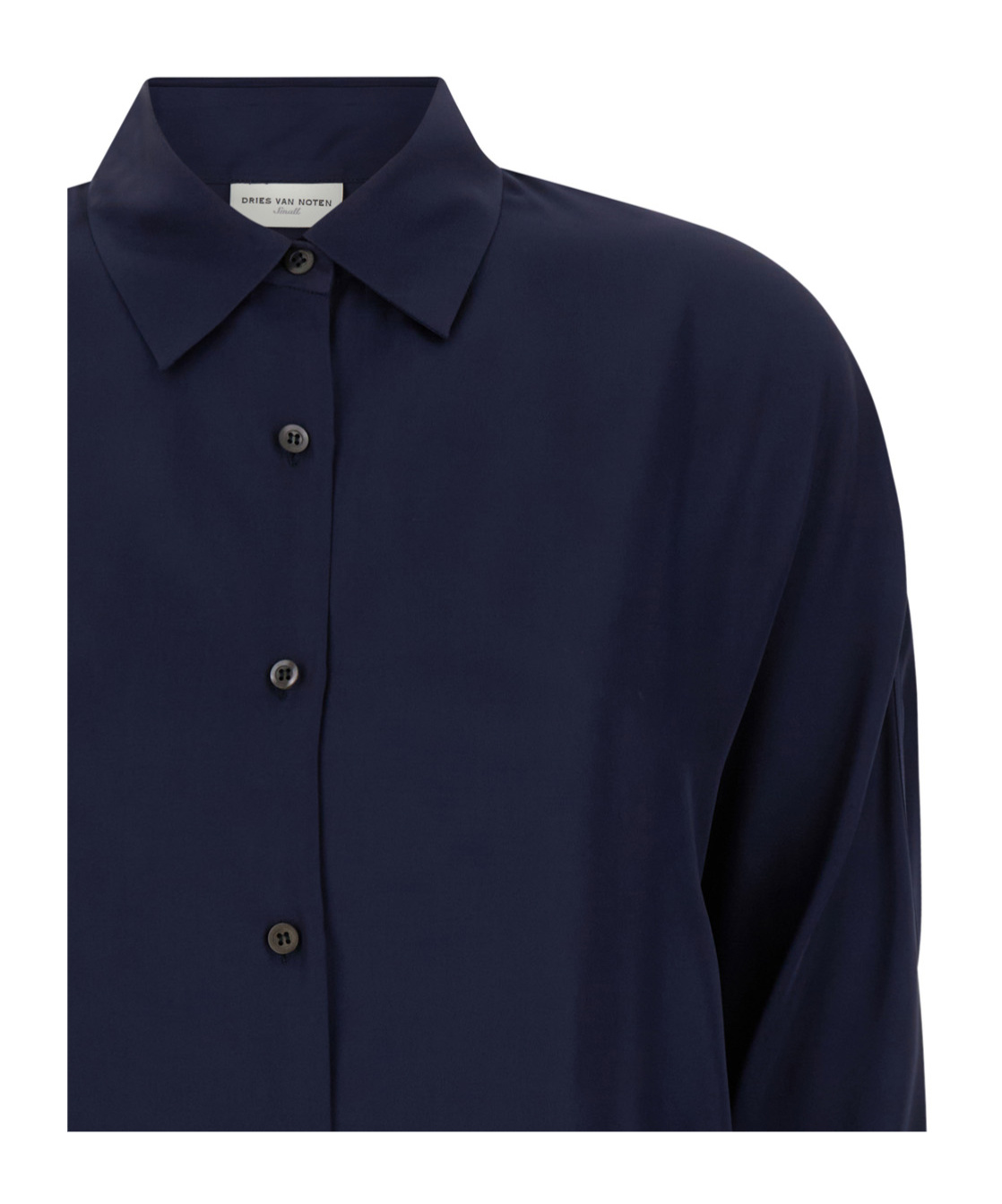 Dries Van Noten Blue Casio Shirt In Visocse Woman In Black