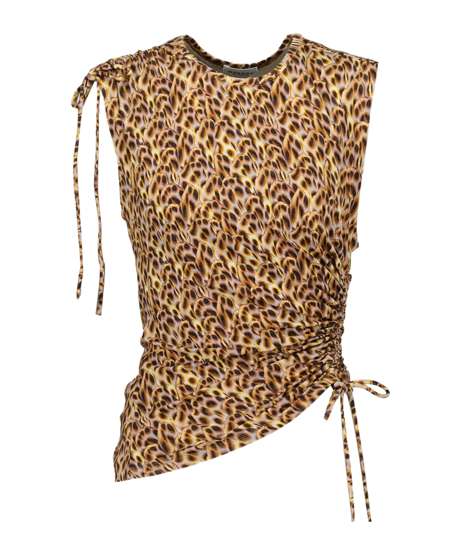 ISABEL MARANT ÉTOILE JANIS ABSTRACT-PRINT BLOUSE