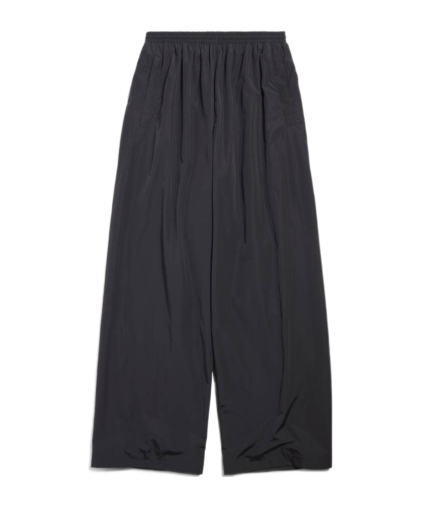 Balenciaga Wide-leg Track Pants In Black