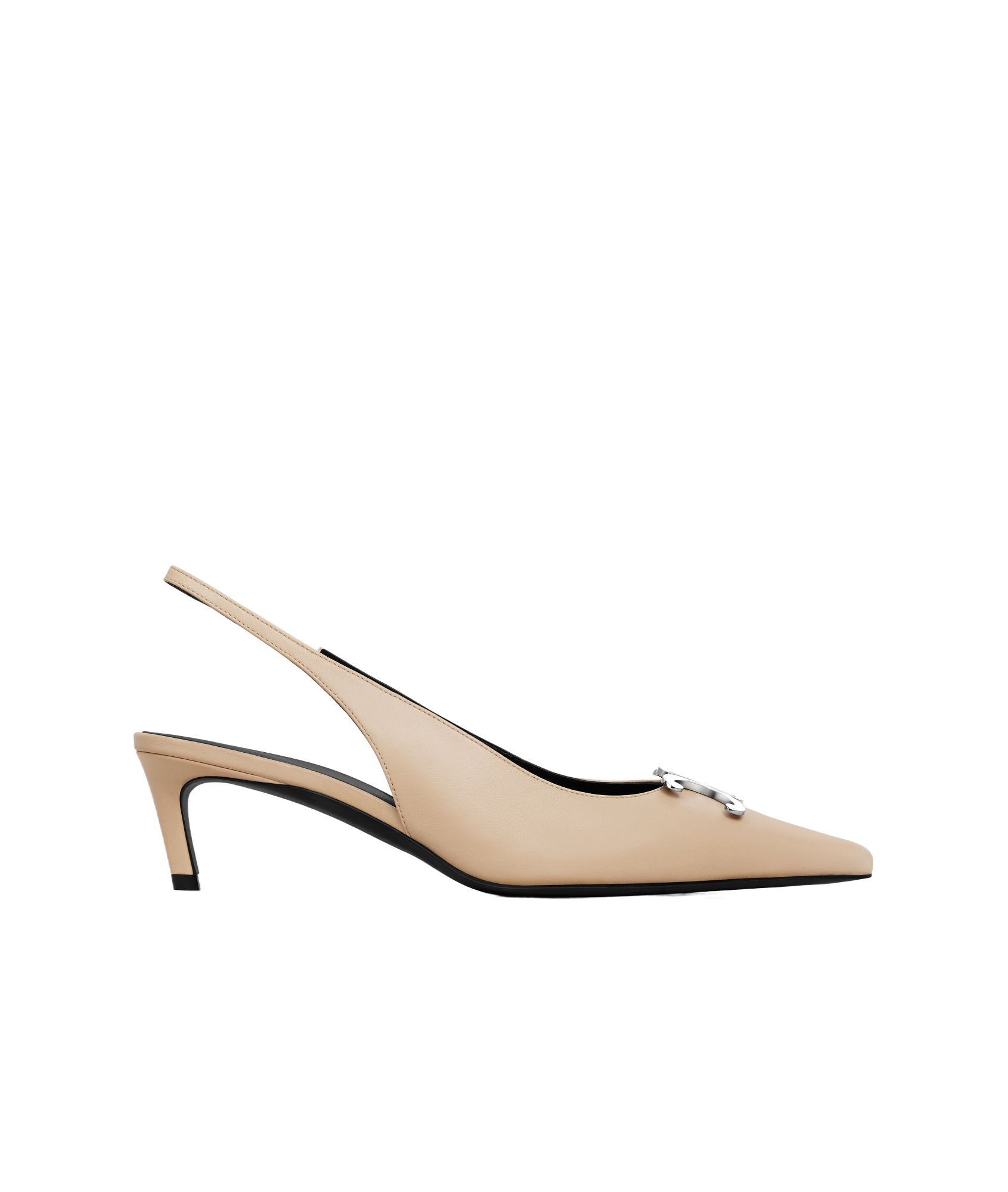Celine Logo Exposed Heels In Brown