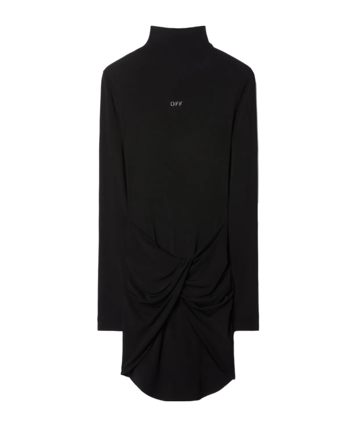 Off-white Mini Abito Twist In Black