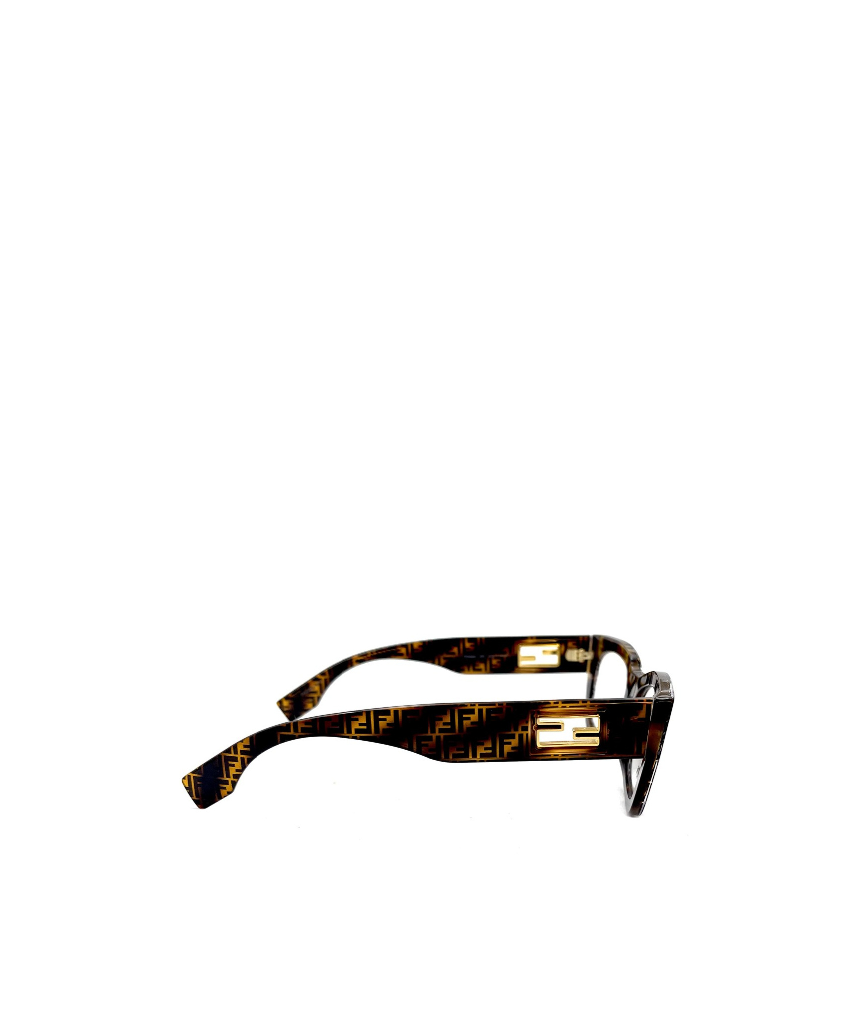 Fendi Eyewear Butterfly Frame Glasses In White