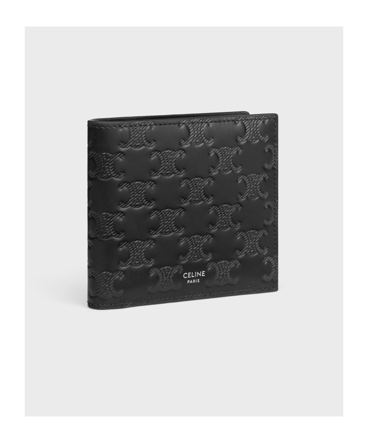 Celine Double-folded Wallet In Black