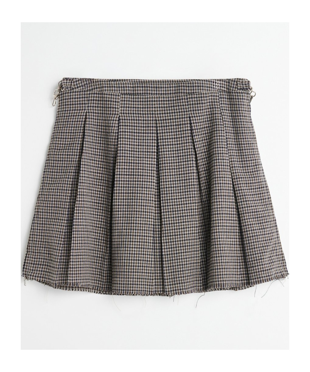 OUR LEGACY OBJECT CHECKED MINI SKIRT