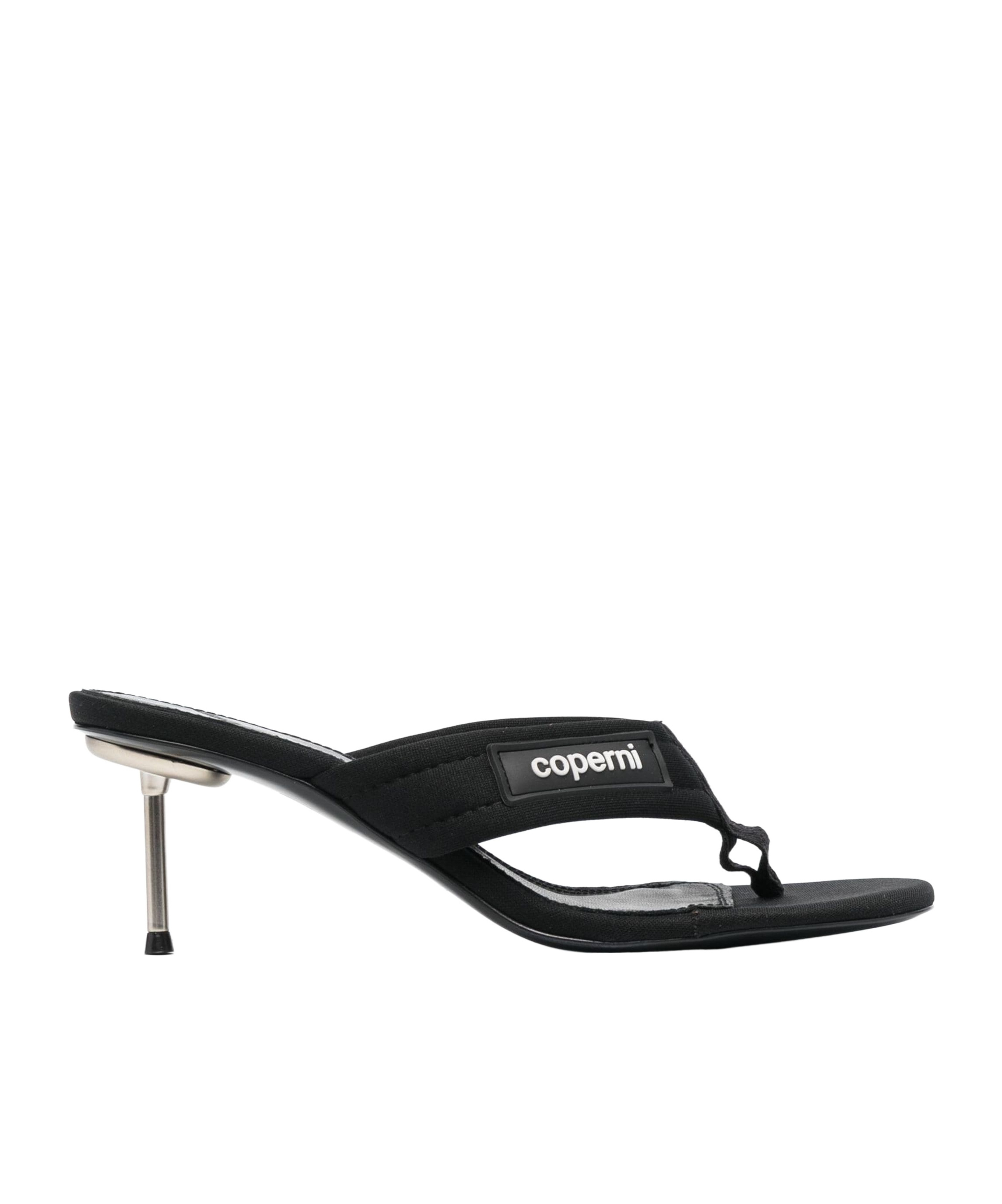Coperni Open-toed Logo Muller Shoes In Black