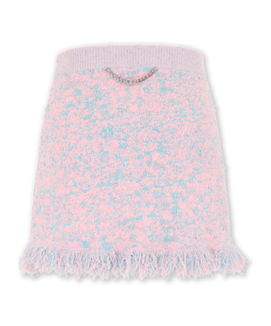 Rabanne Loose Waist Skirt In Pink