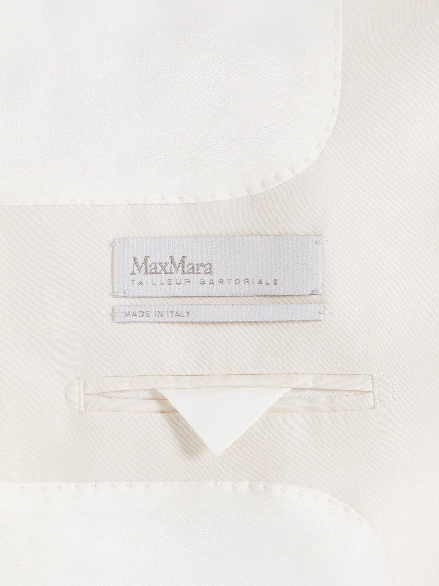 Max Mara Single-breasted Wool Suit Jacket In White