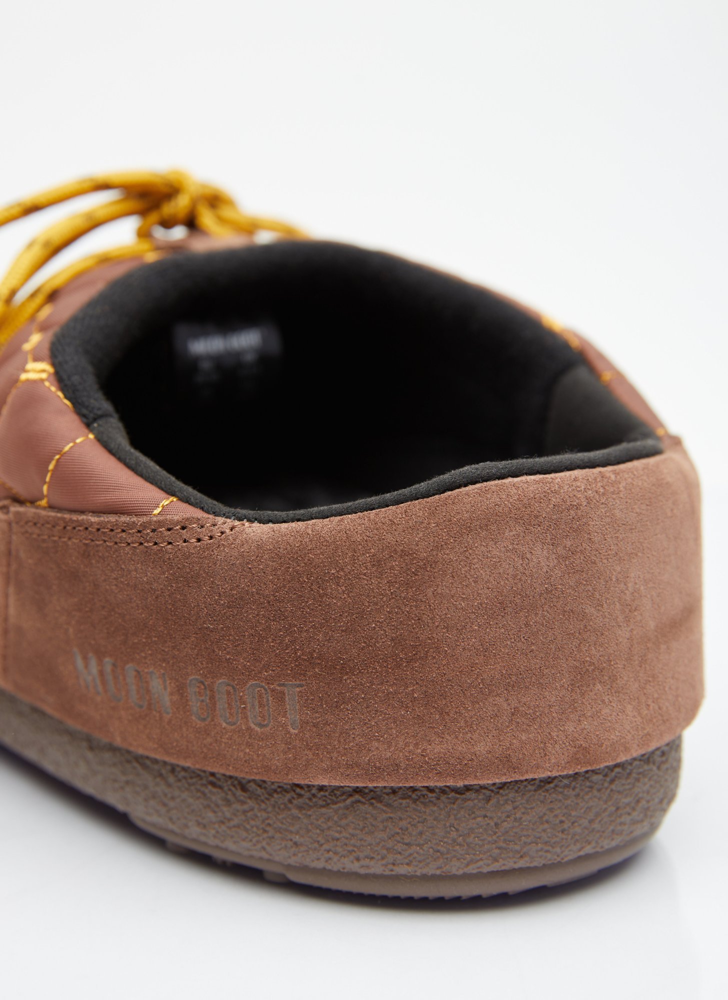 Moon Boot Quilted Lace-up Mules In Brown