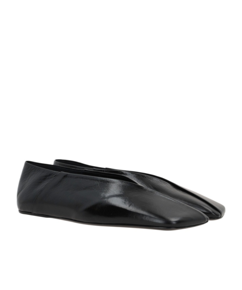 Shop Jil Sander Ballerinas In Black