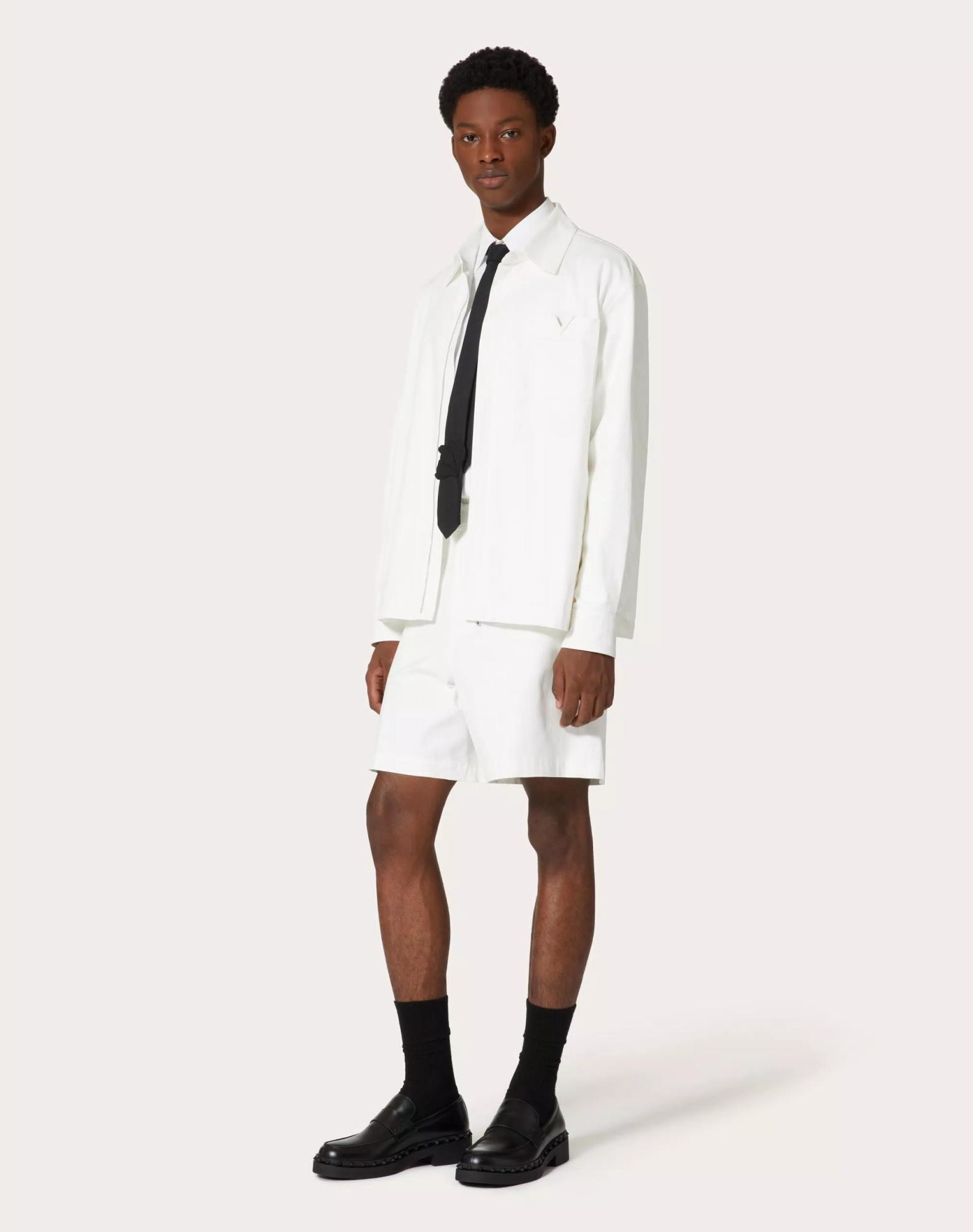Valentino Toile Iconographe Poplin Shirt In White