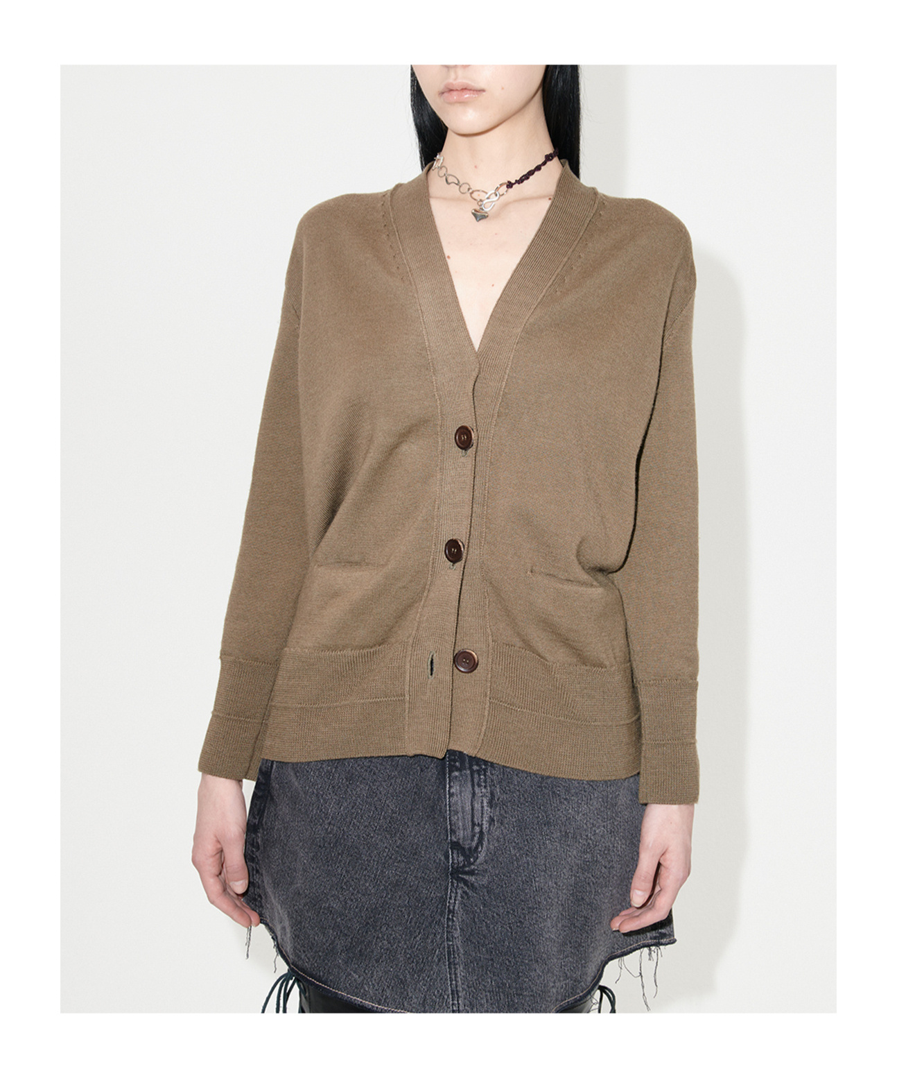 Shop Our Legacy Knitted Button-up Cardigan In Green