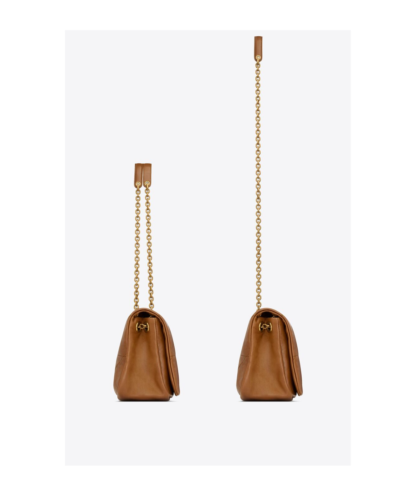 Saint Laurent Jamie Leather Shoulder Bag In Brown