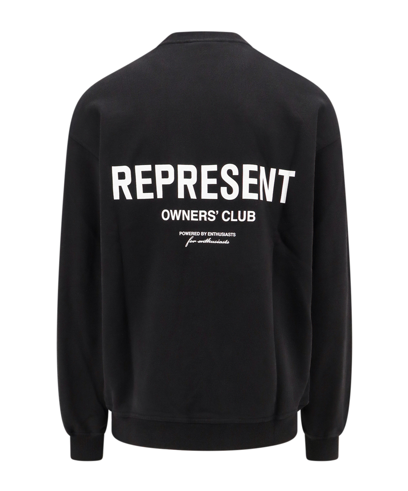 Represent Owners Club Logo Printed Crewneck Sweatshirt In Black