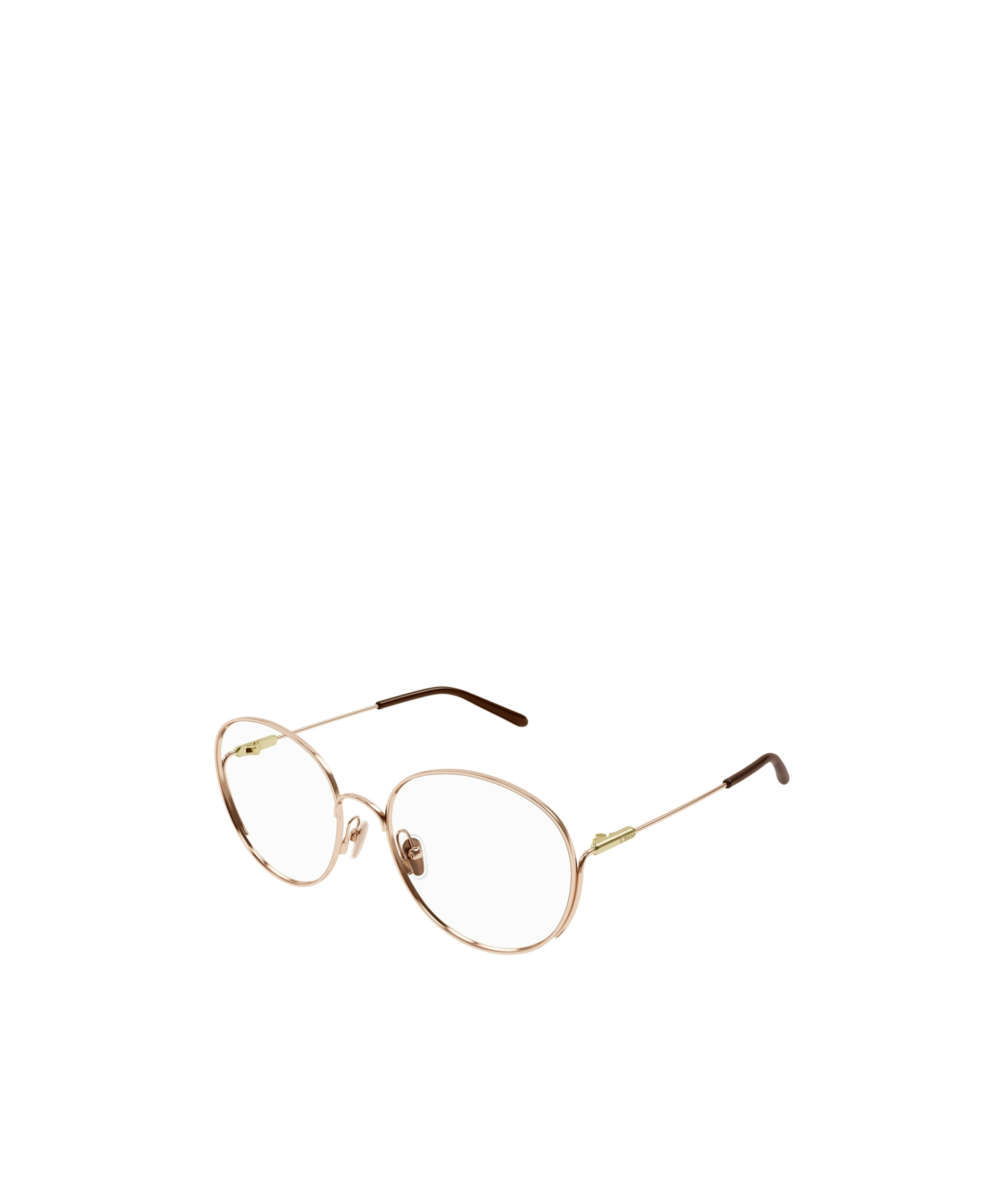Chloé Ch0209o002 Gold Gold Transparent In Brown