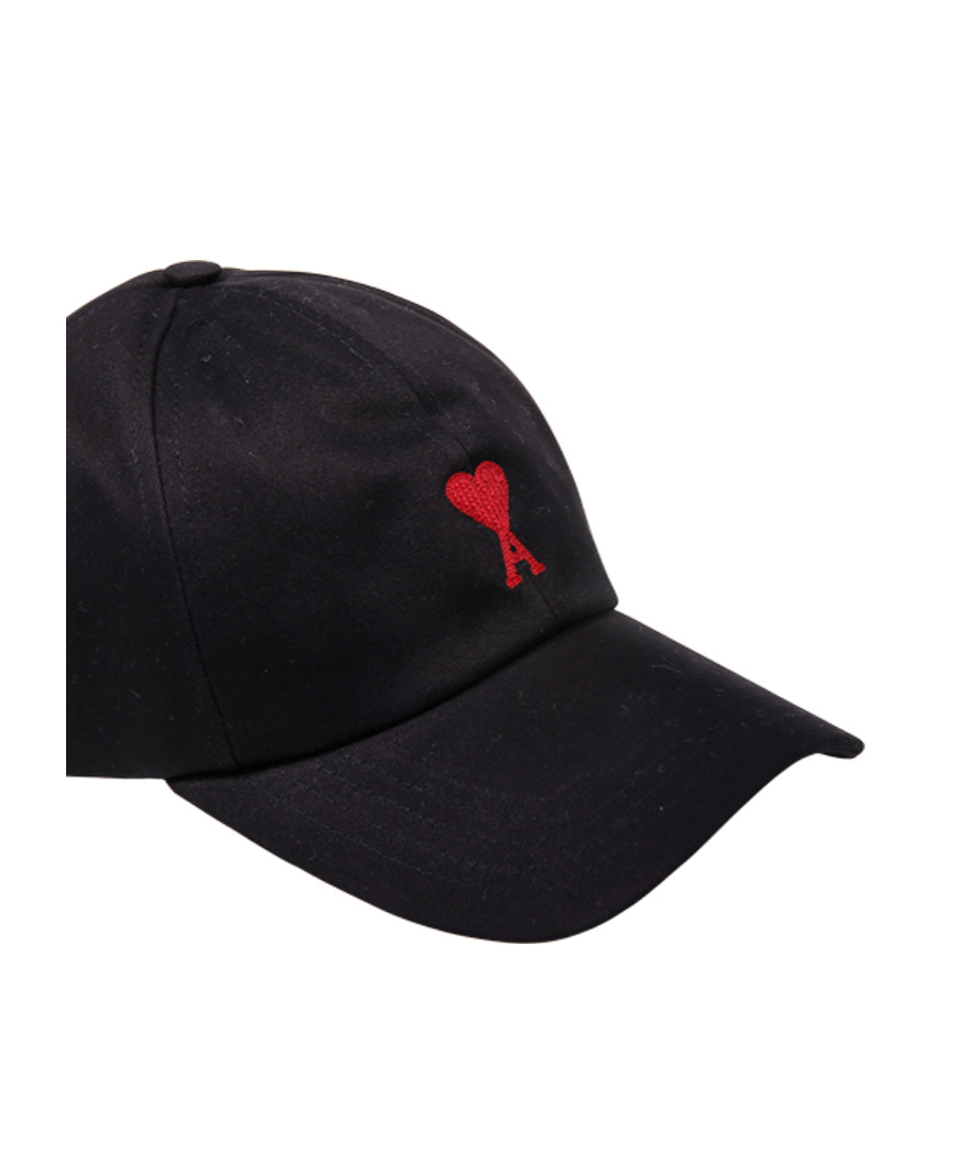 Ami Alexandre Mattiussi Ami Paris Black Baseball Cap With Logo