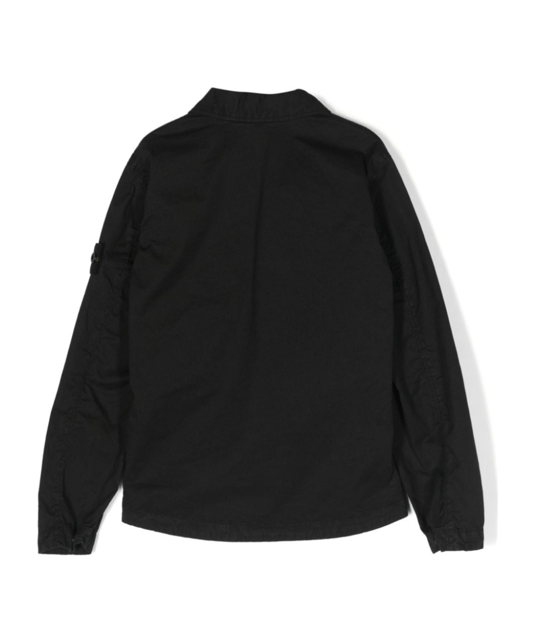 Stone Island Compass-badge Zip-up Jacket In Black
