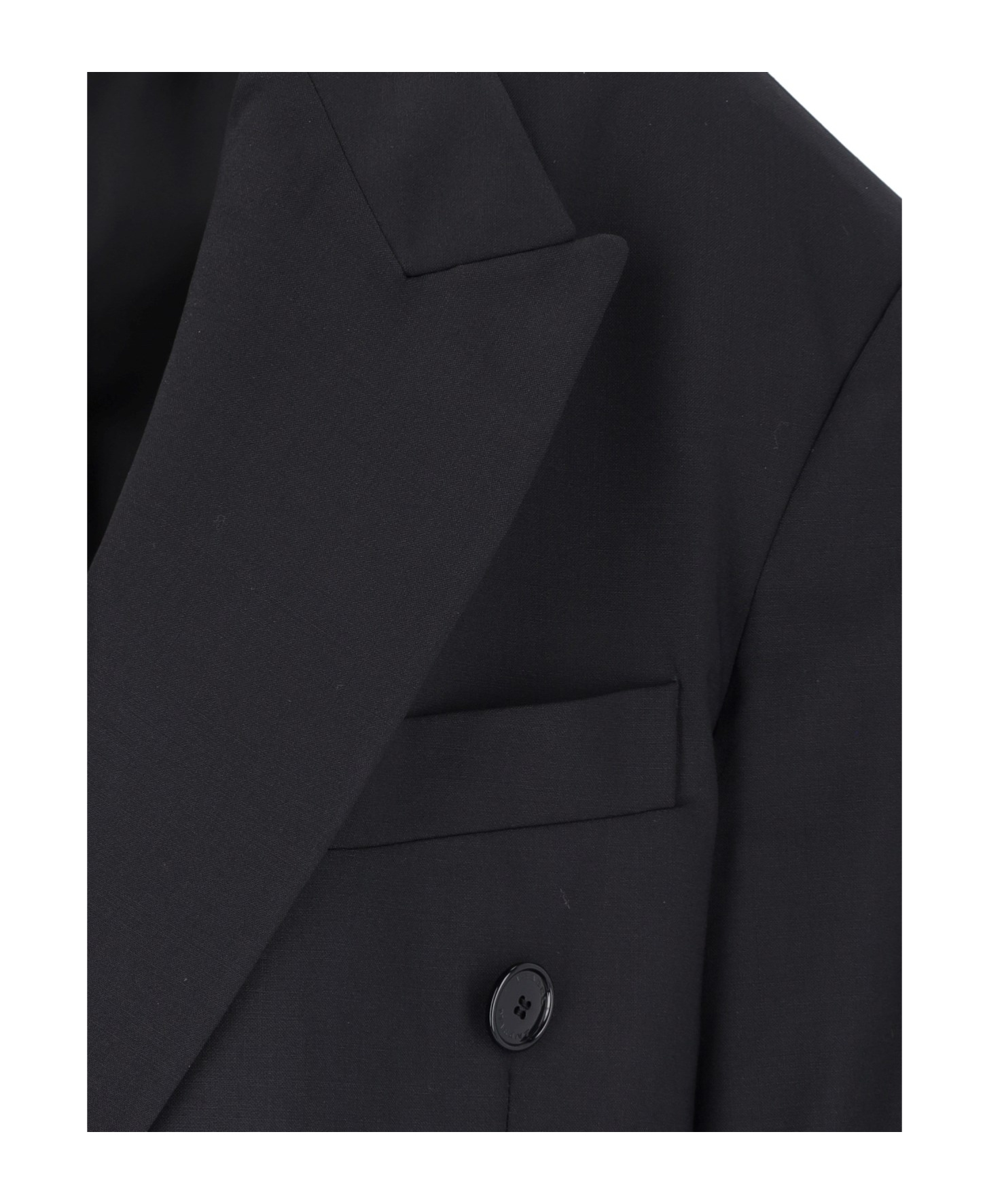 Isabel Marant Double-breasted Tailored Blazer In Black