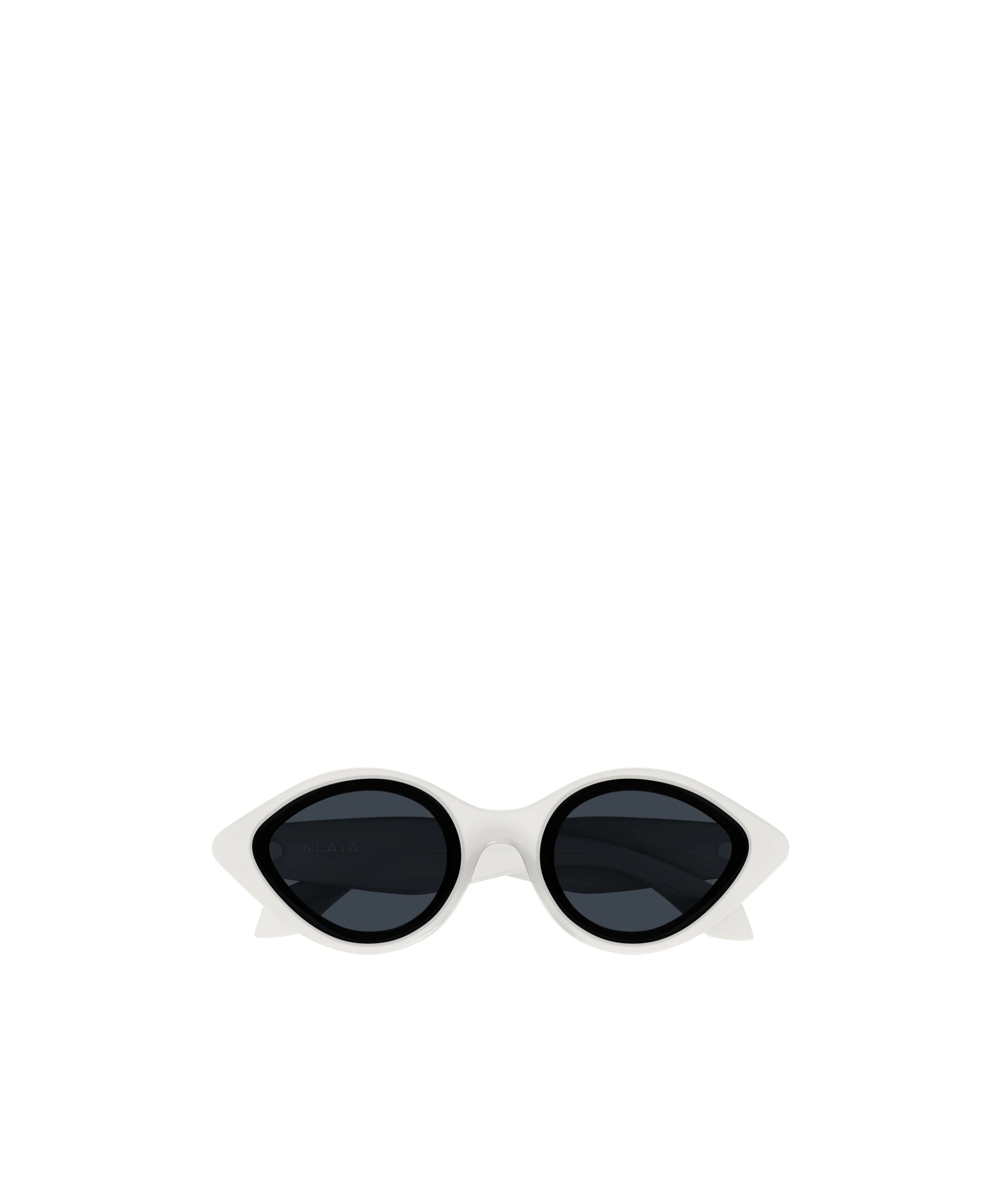 ALAÏA OVAL-FRAME TINTED SUNGLASSES