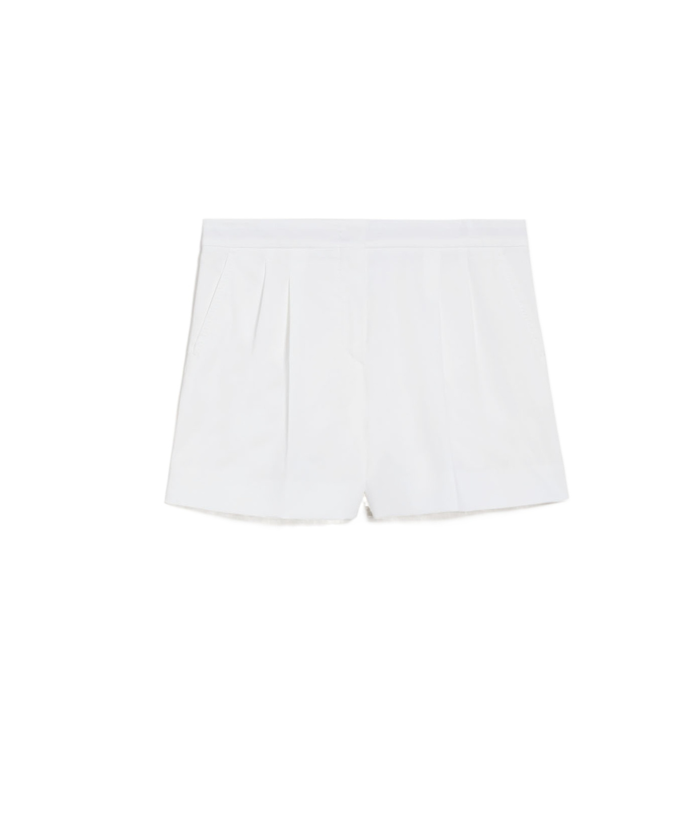 Max Mara Trumpet Profile Shorts In White