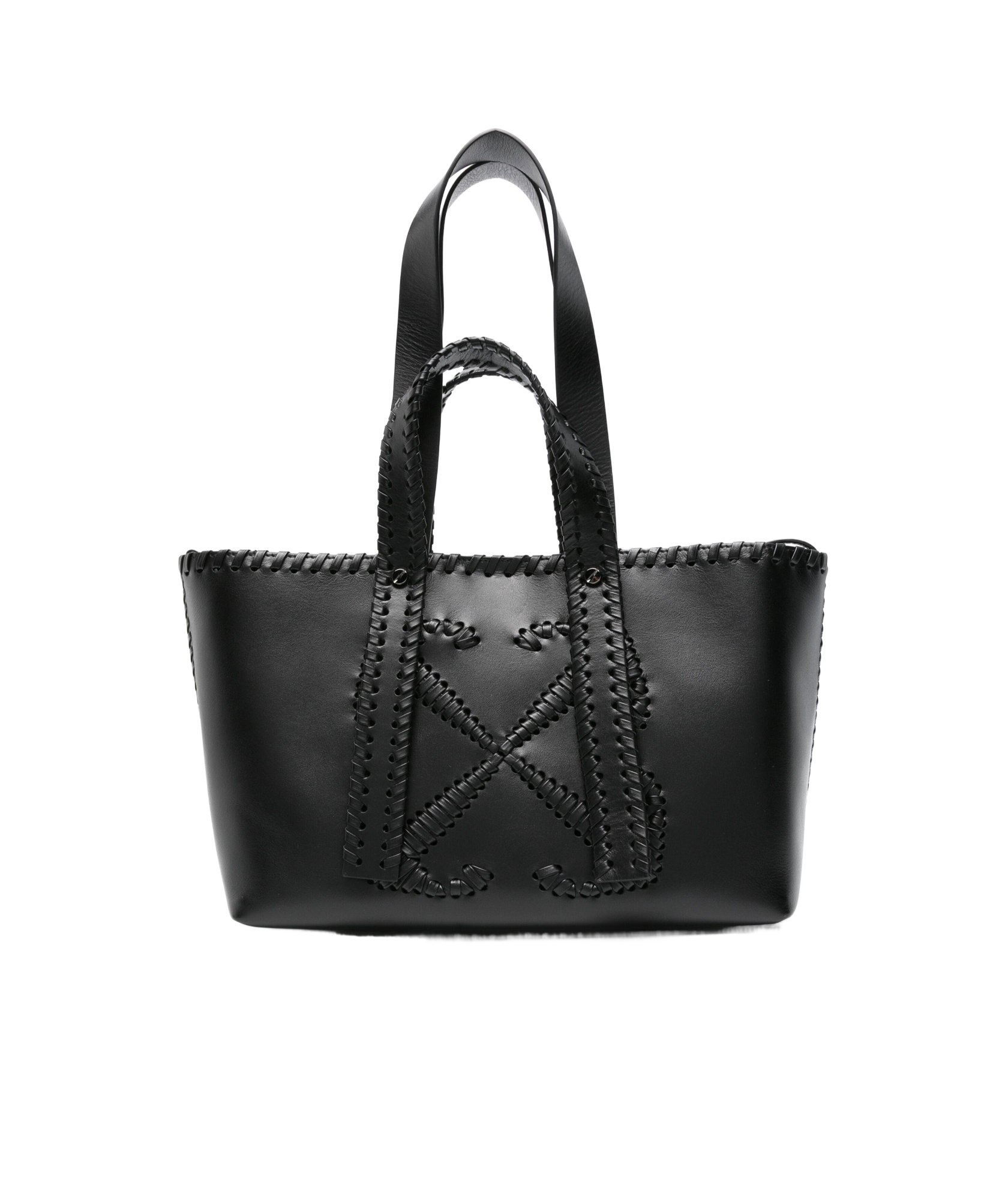 Off-white Day Off Medium Weaving Bag In Black