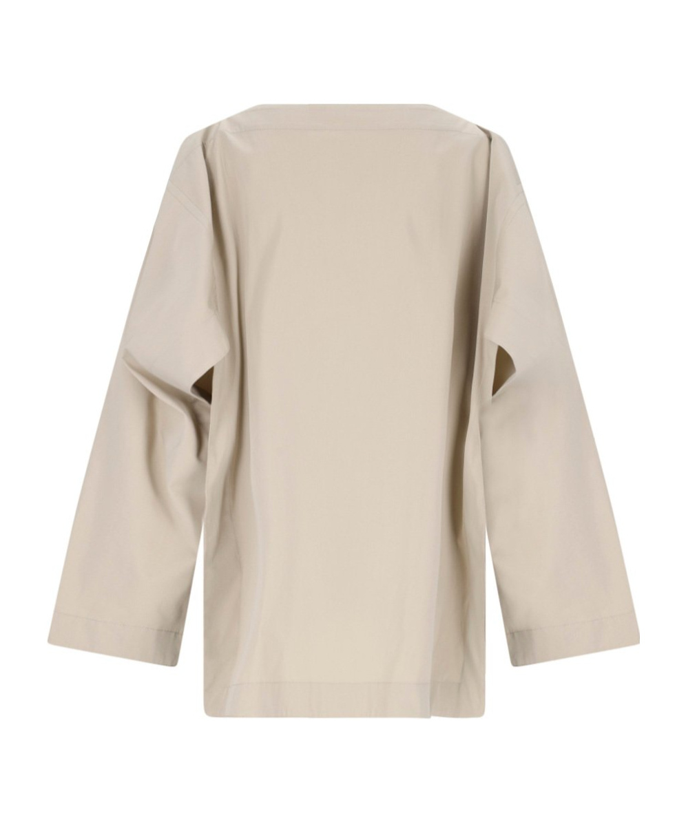 Bottega Veneta Cutout Details Shirt In Nude