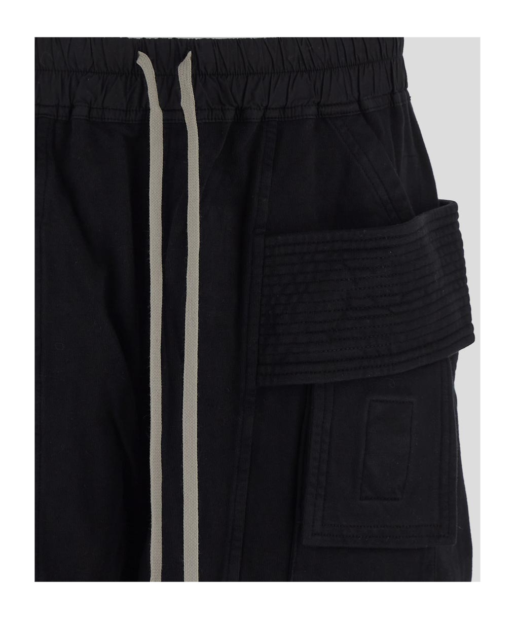 Shop Rick Owens Drkshdw Creatch Tapered Cargo Trousers In Black