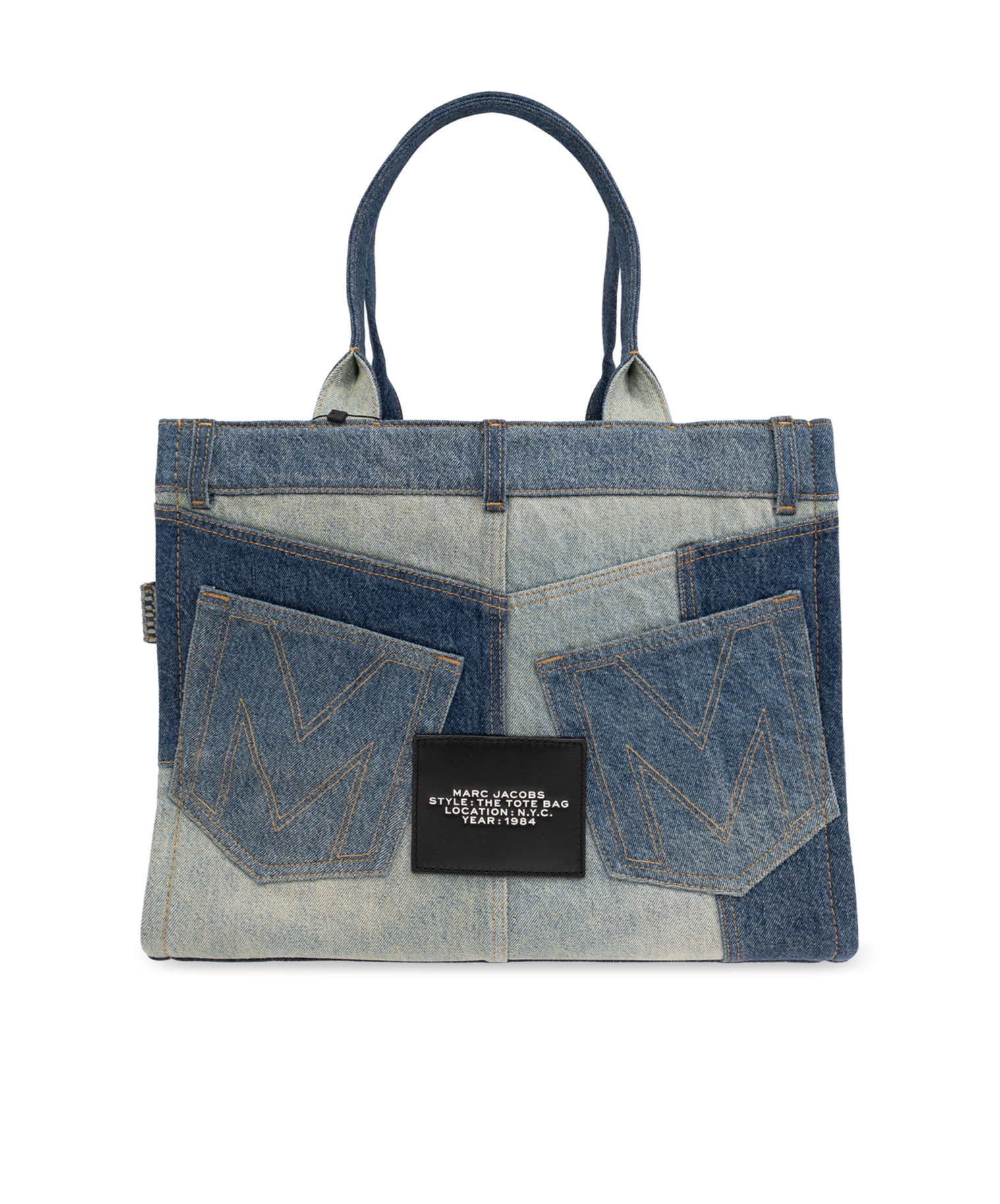 Marc Jacobs The Large Denim Tote Bag In Blue