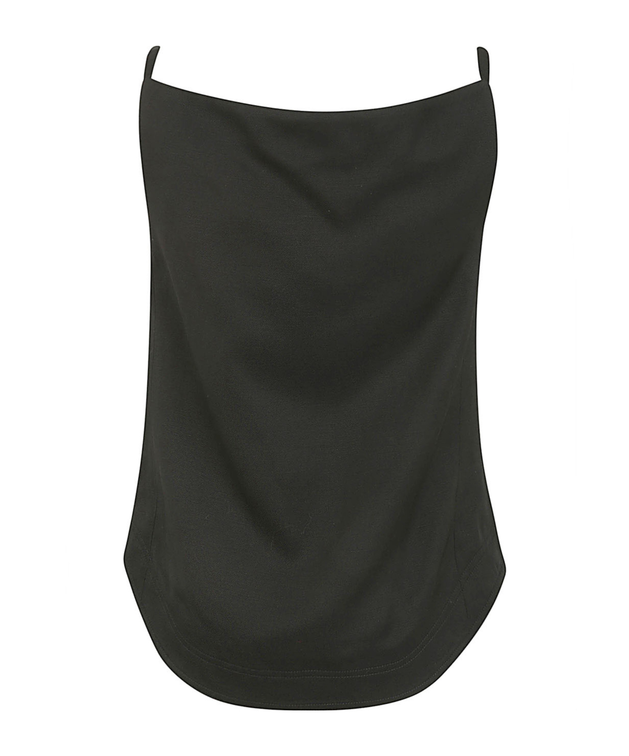 LOULOU STUDIO MIHANT SQUARE-NECK TWILL TOP