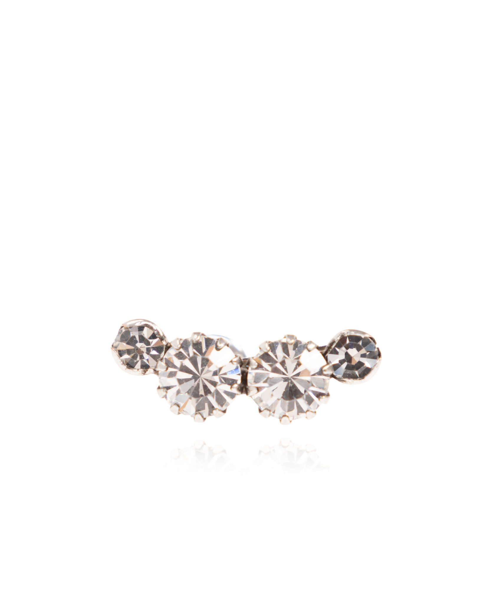 Isabel Marant Crystal-embellishment Earings In Gray