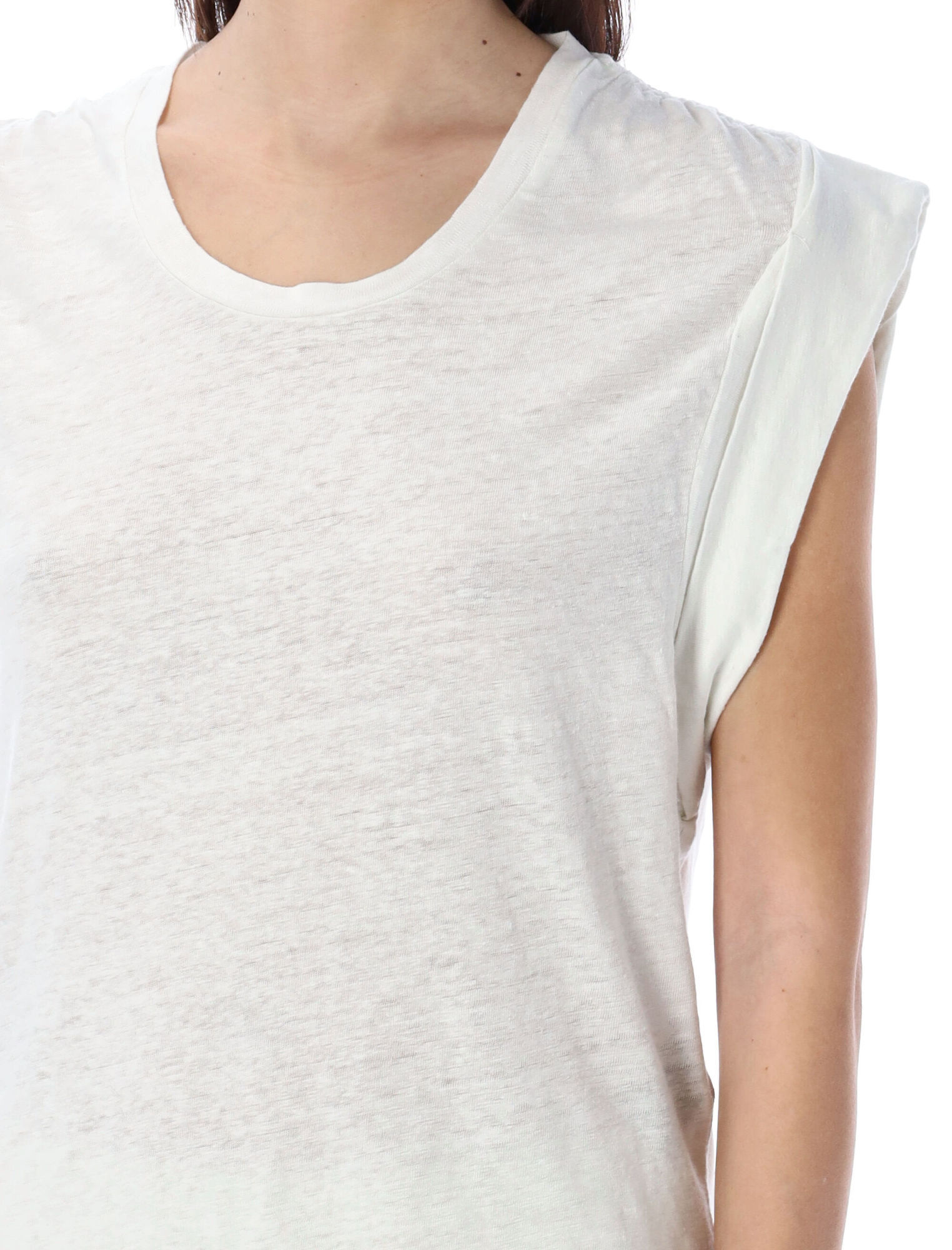 Isabel Marant Étoile Kotty Linen T-shirt In White