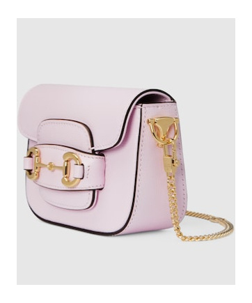 Gucci Horsebit 1955 Leather Mini Bag In Purple