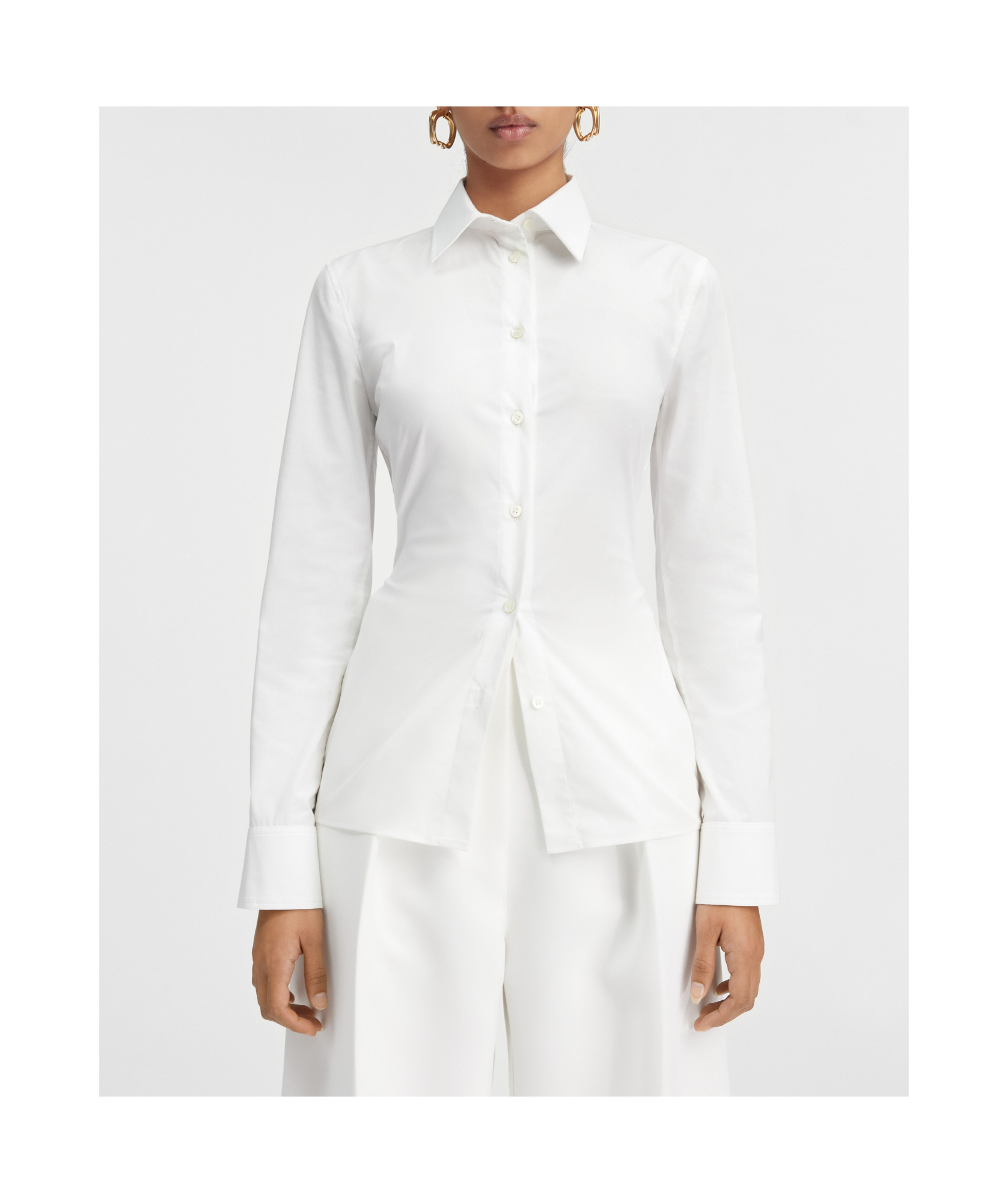 Jacquemus Tailored Shirt With Cut-out Back Detail In White