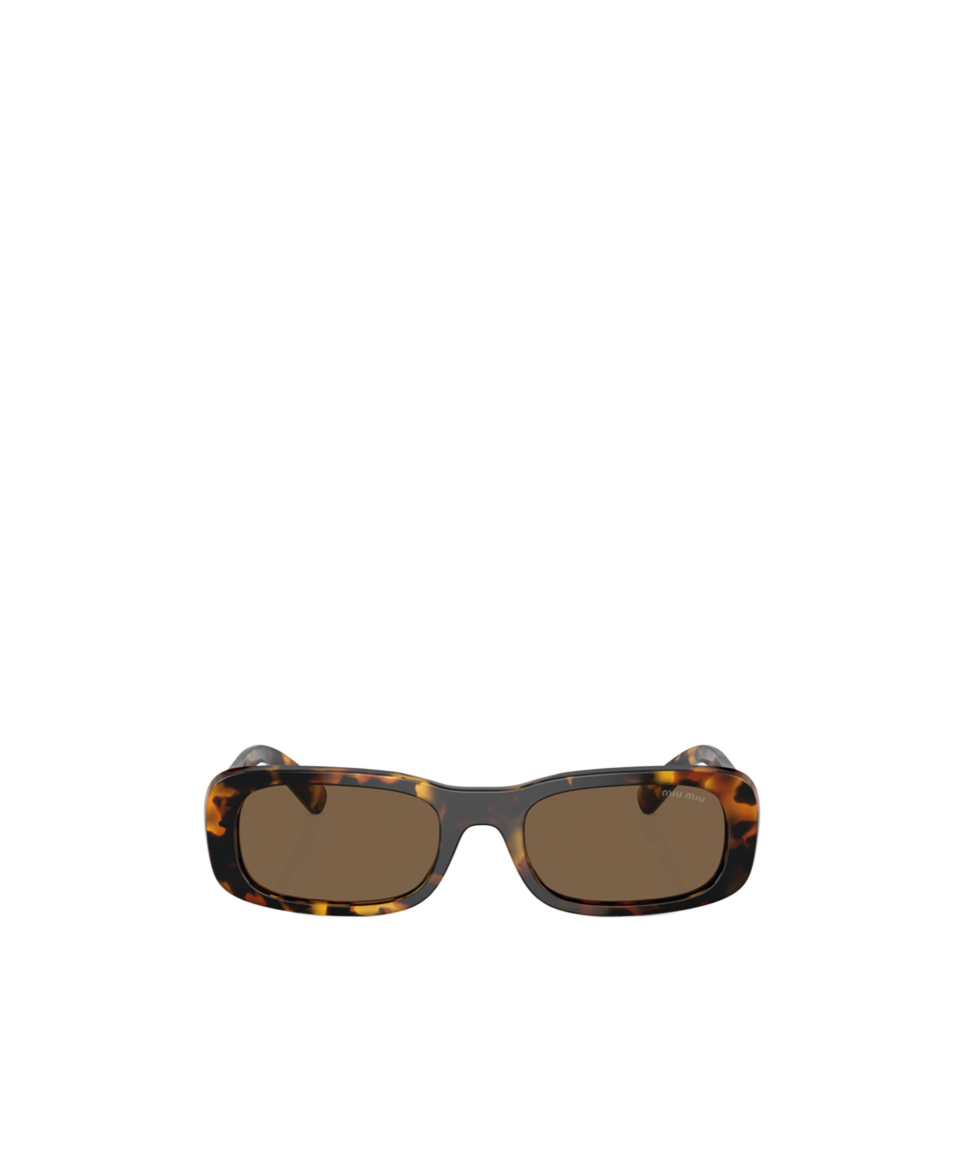Miu Miu Womens Brown Mu 08zs Rectangle-frame Acetate Sunglasses In Multi