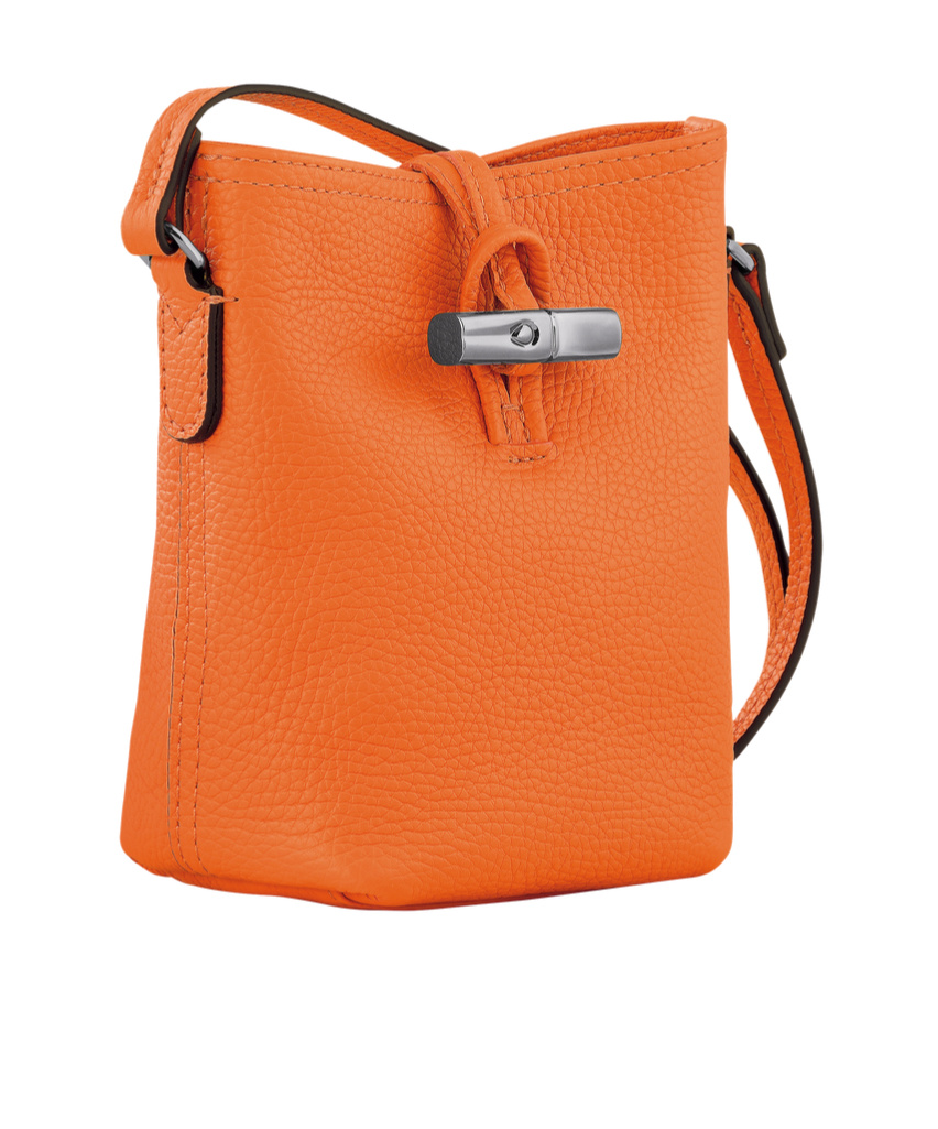 Longchamp Roseau Top Handle Bucket Tote Bag In Orange