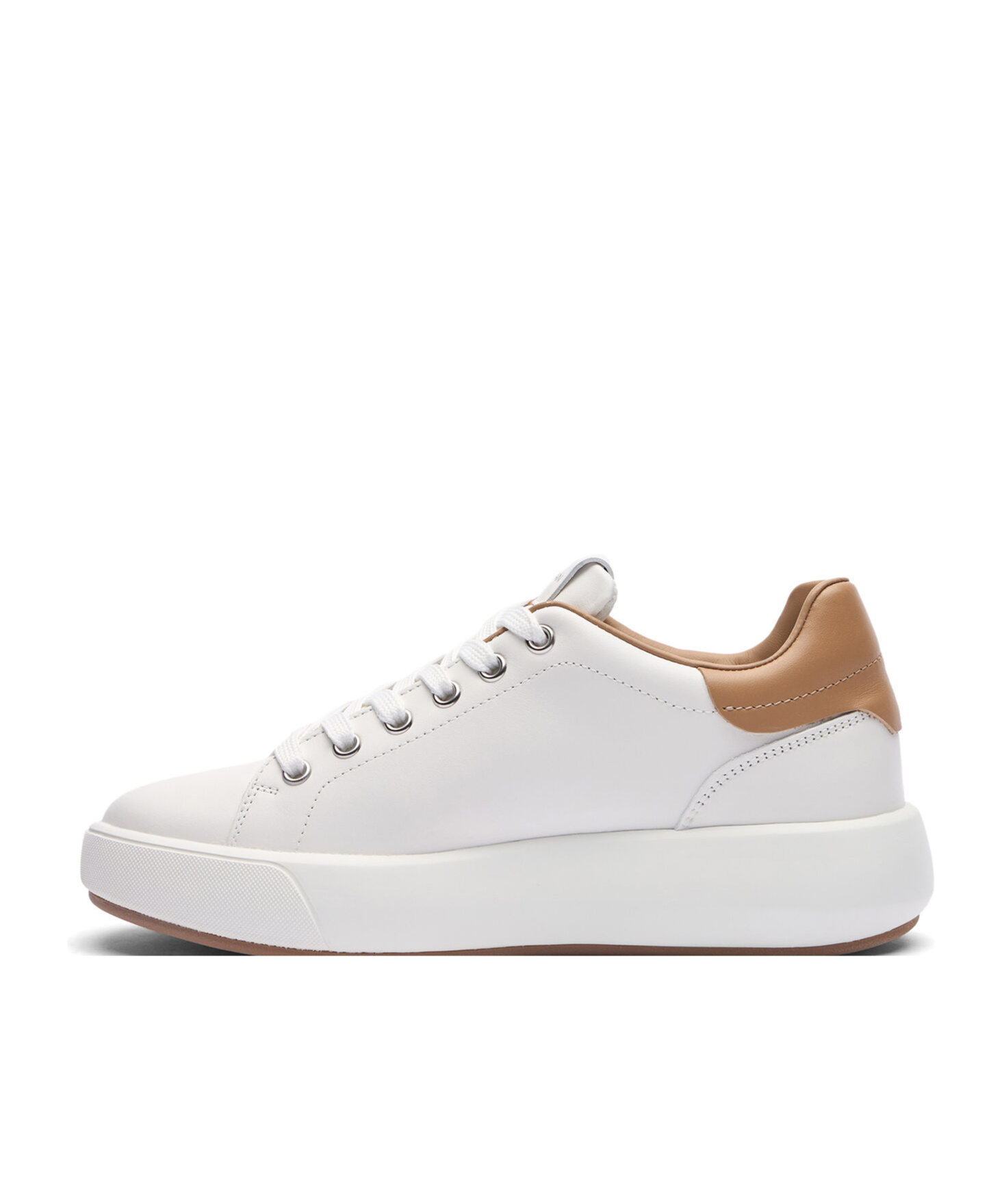 Stuart Weitzman Lace-up Round-head Low-cut Casual Shoes In White
