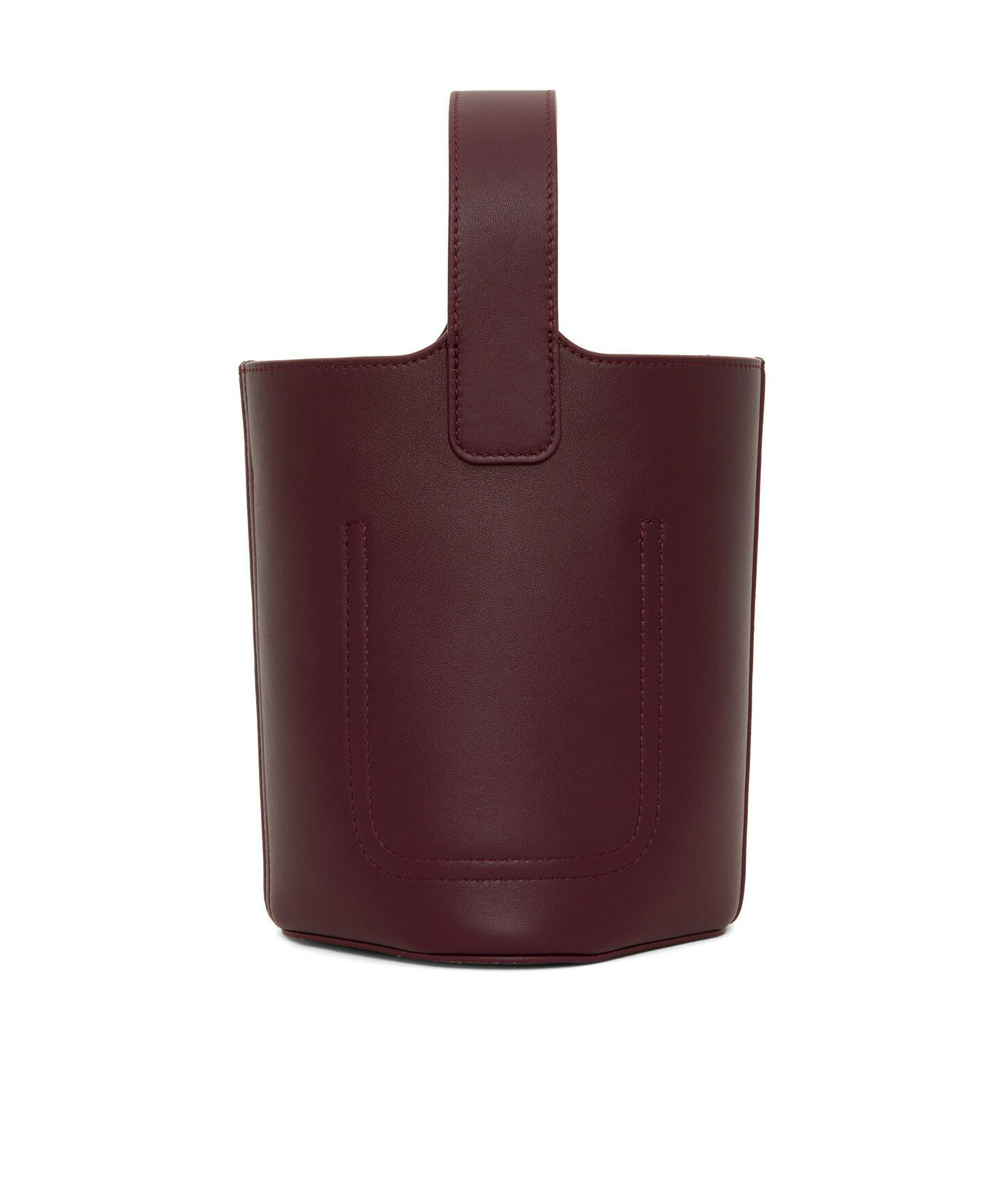 Loewe Mini Pebbled Leather Bucket Bag In Red