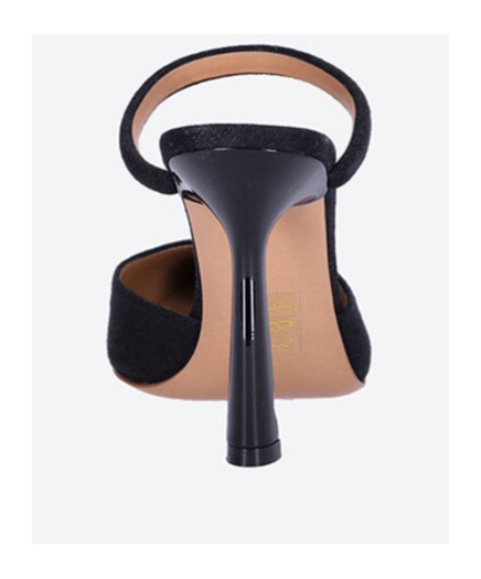 Off-white Woman Sandals Black Size 10 Textile Fibers In Black