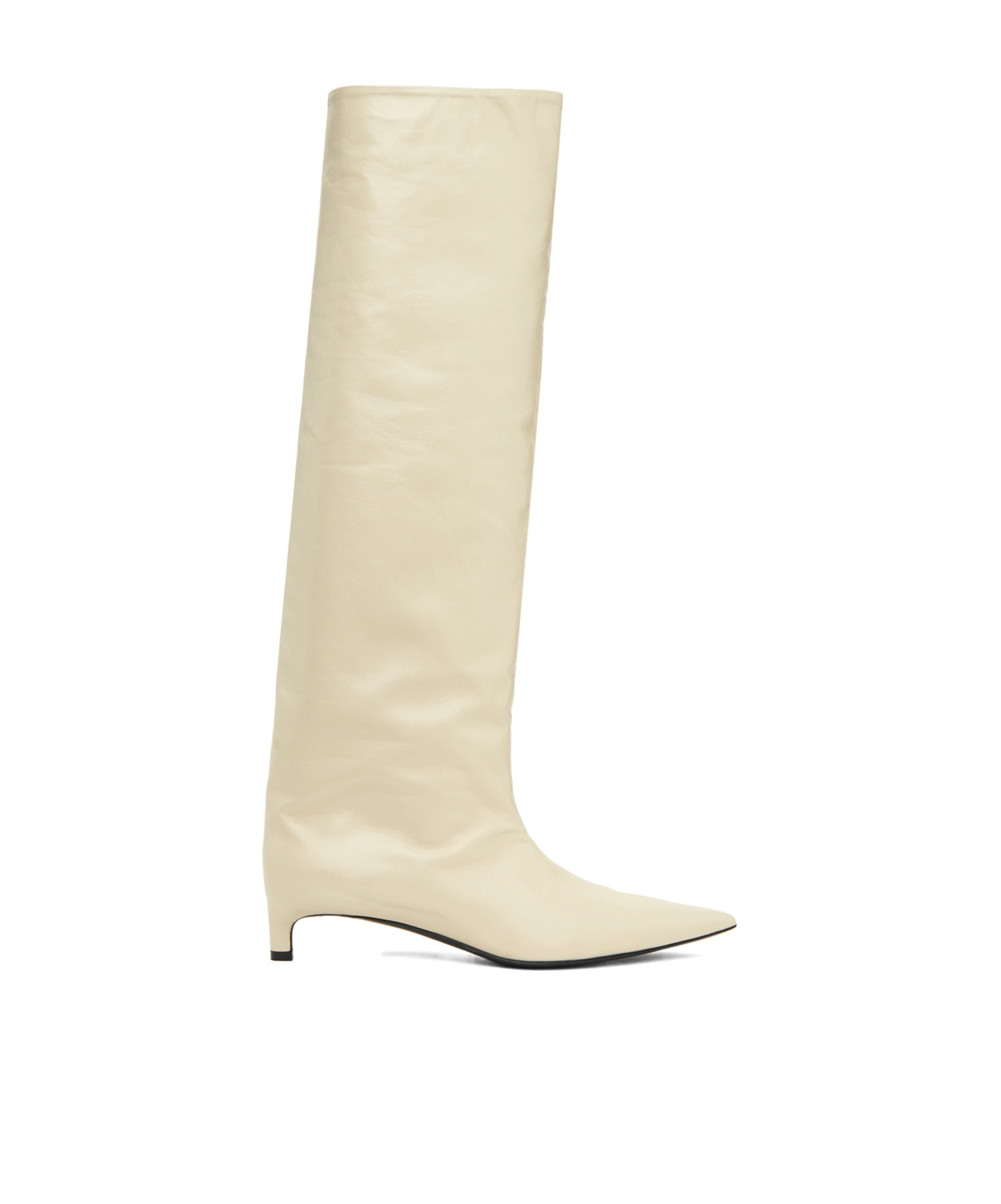 Jil Sander Leather Boots In Nude