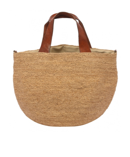 Ibeliv Weaving Basket Bag In Nude