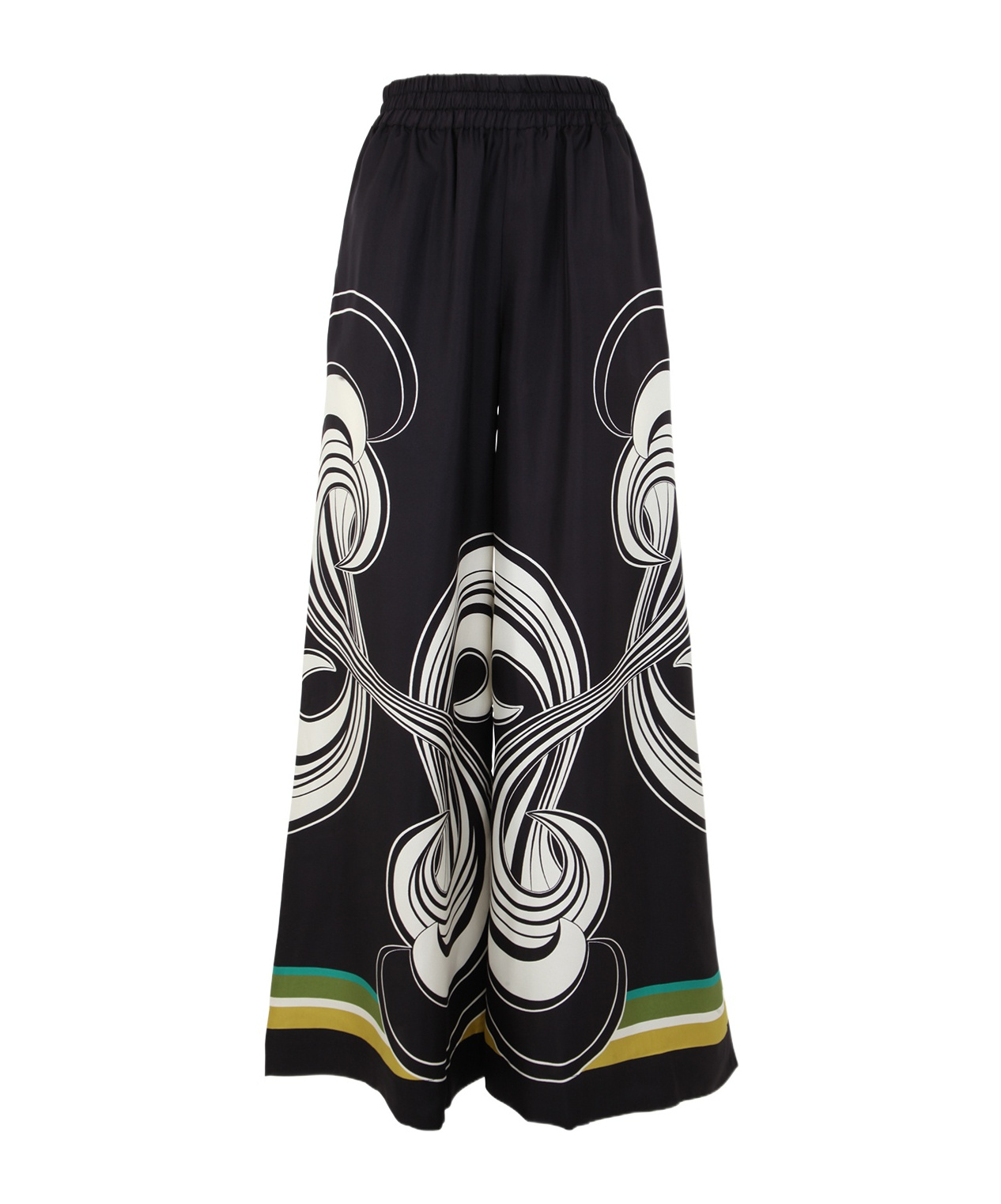 La Doublej La Double J Ladies Twill Silk Palazzo Pants In Multi