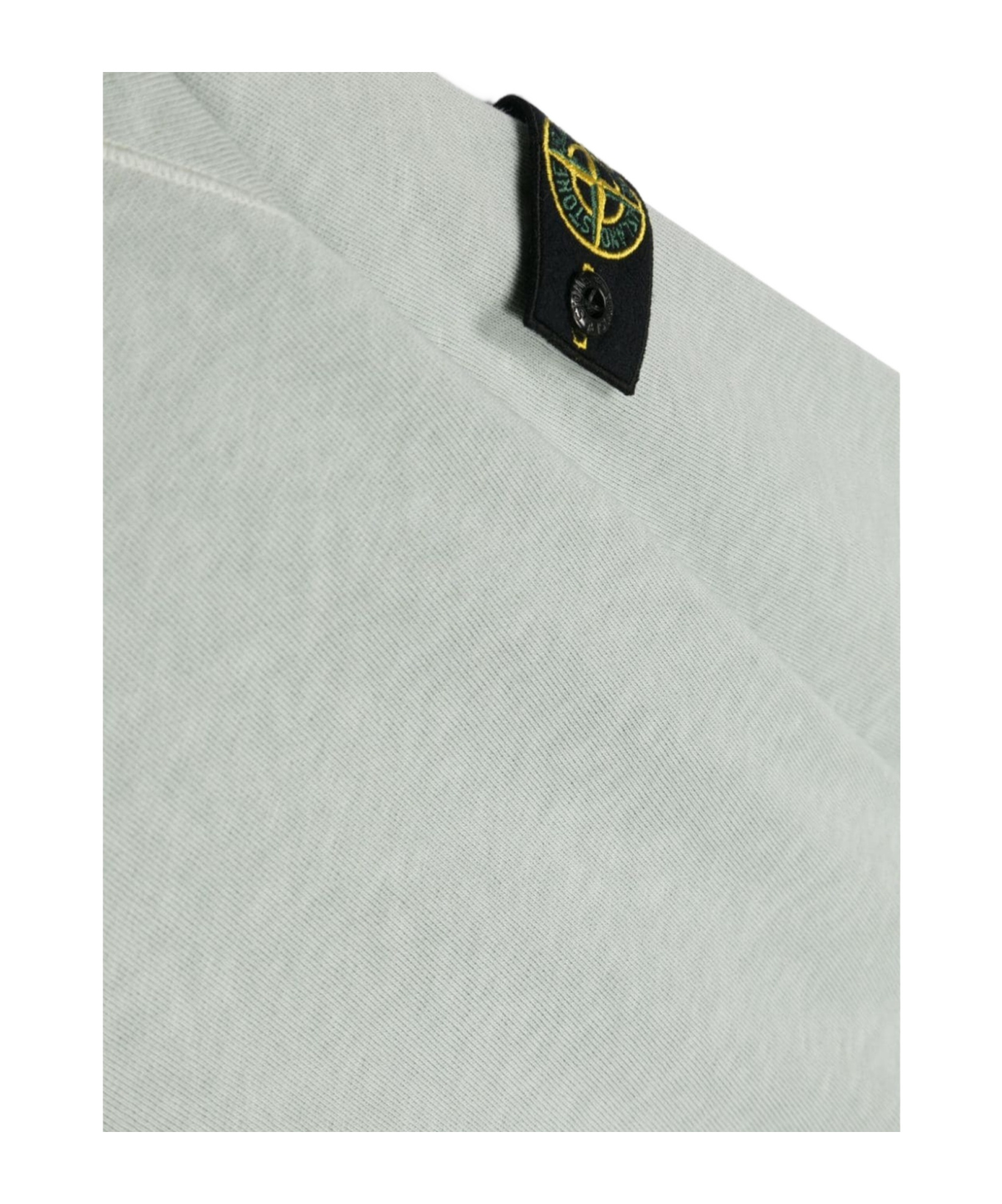 Stone Island Compass-patch Crewneck Sweatshirt In Gray